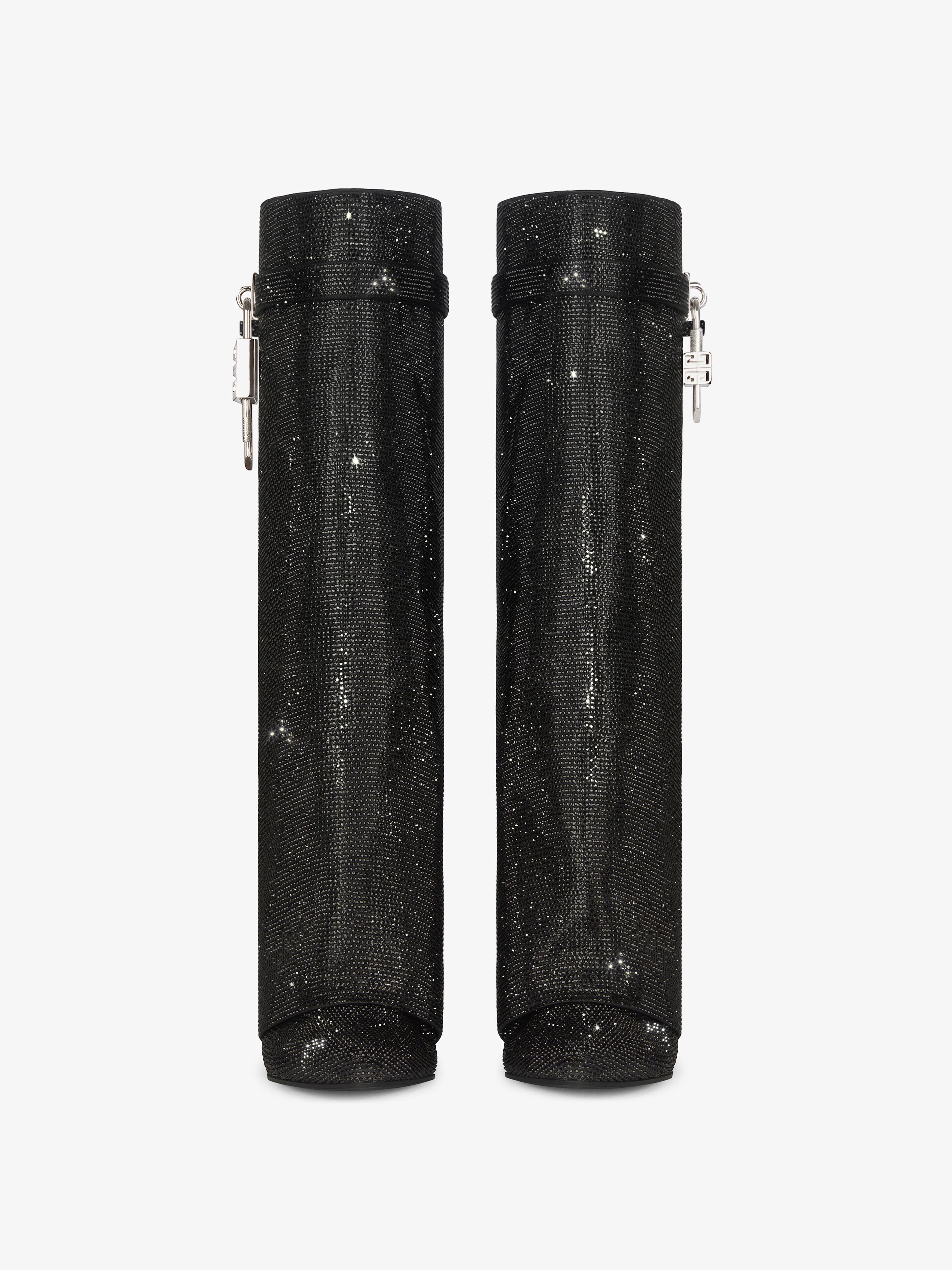 Givenchy o1srvl11e0525 Shark Lock Pant Boots 90mm in Black Size US 6 / IT 36 - 3 Thumbnail