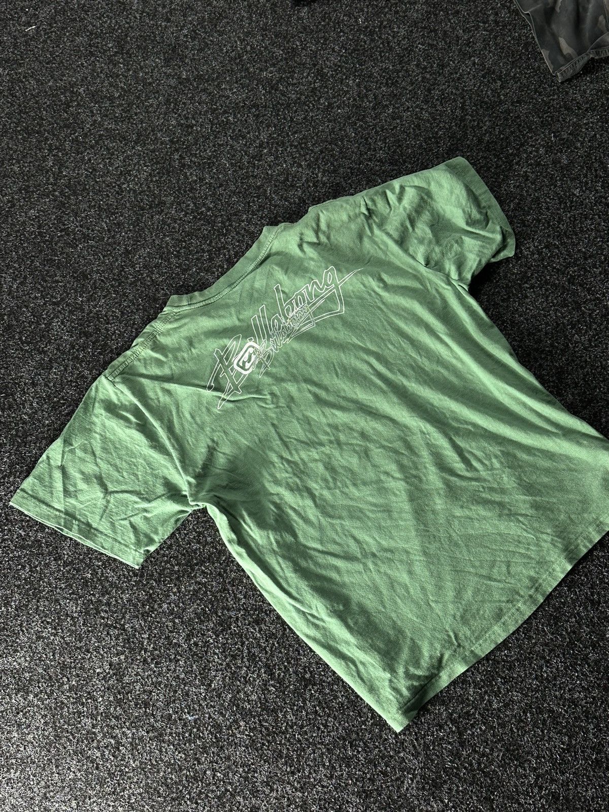 Billabong × Vintage 🚨Vintage 90s Big Logo BILLABONG Green short sleeve Y2K Size US L / EU 52-54 / 3 - 8 Thumbnail