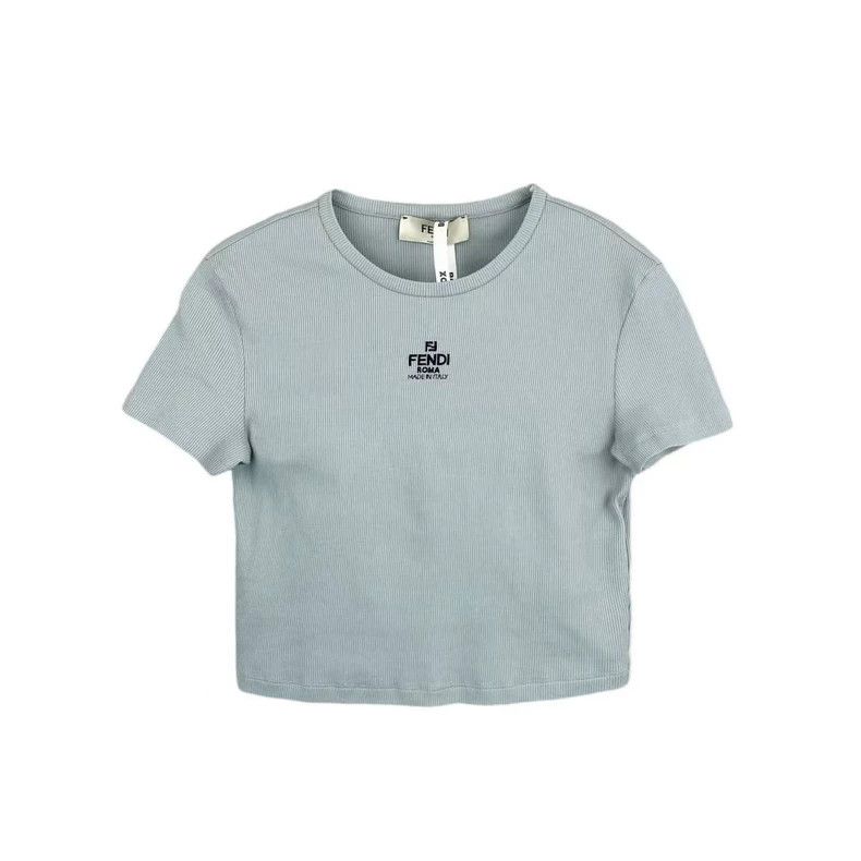 Fendi Fendi 23ss letter logo round neck short sleeves Size US M / EU 48-50 / 2 - 1 Thumbnail