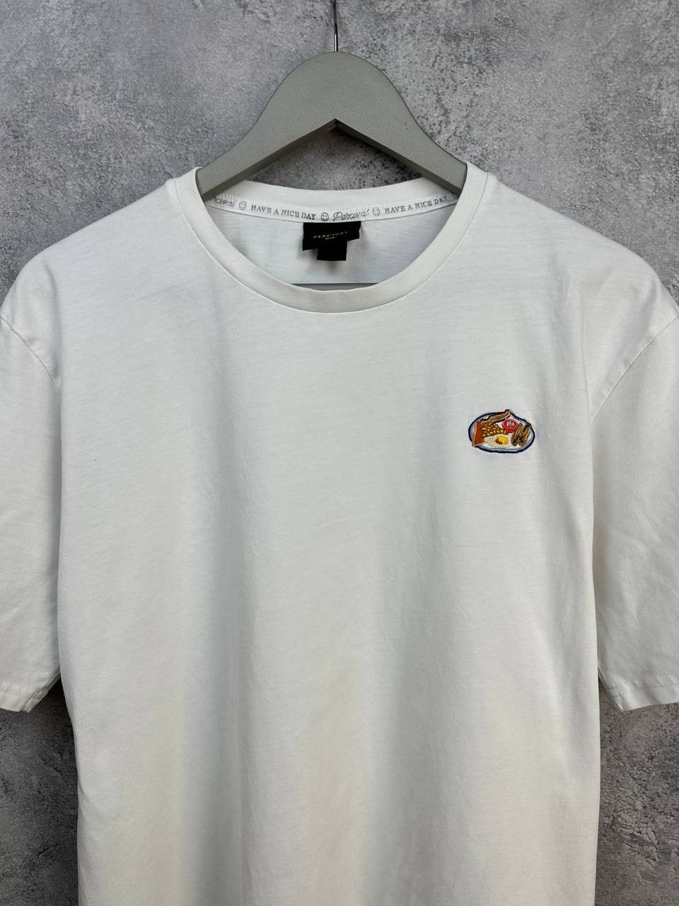 Percival Percival Pelle Pelle T-Shirt "Food" Embroidered White SS Size US M / EU 48-50 / 2 - 4 Thumbnail