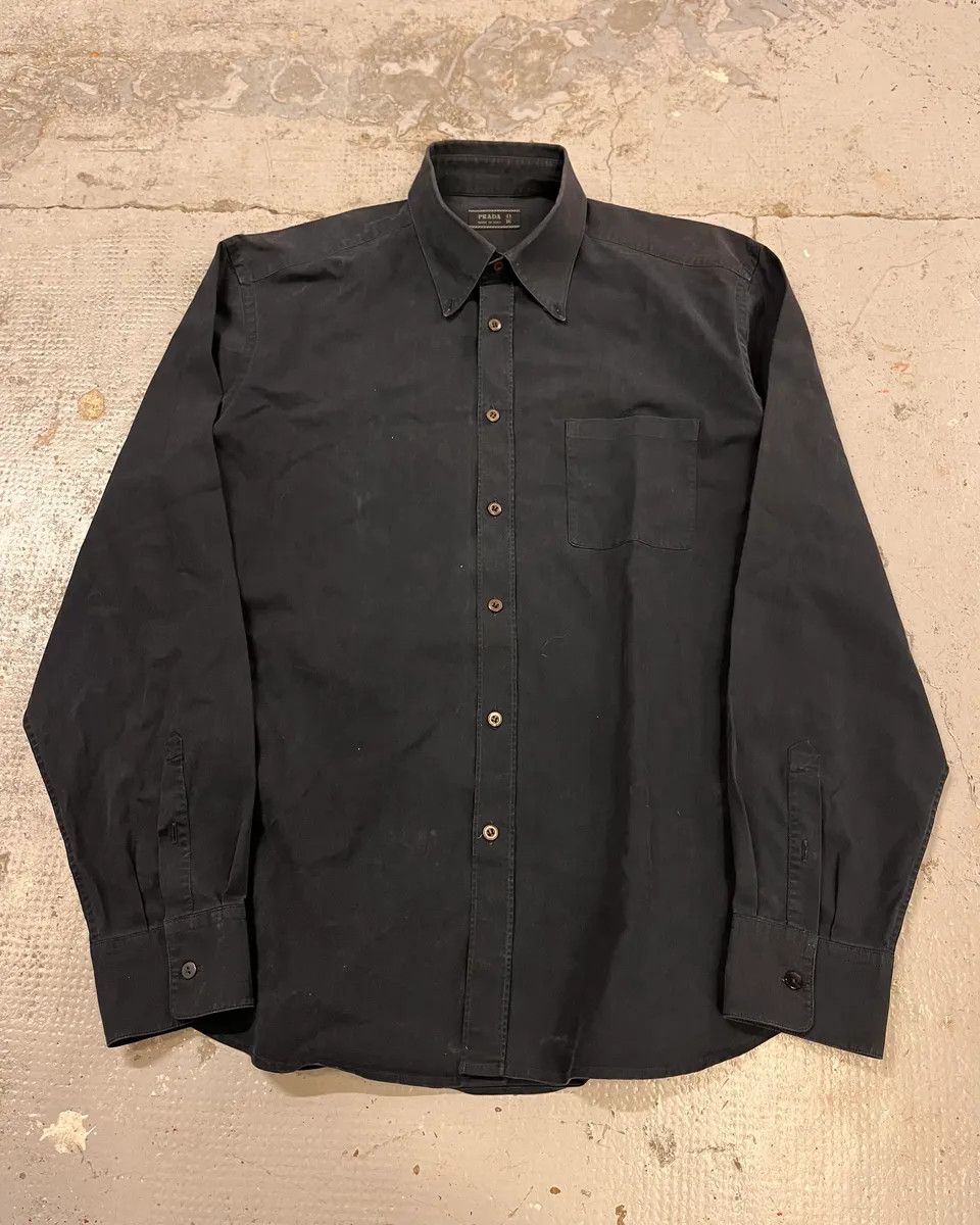 Prada Prada Navy Minimalist Shirt Size US L / EU 52-54 / 3 - 3 Thumbnail