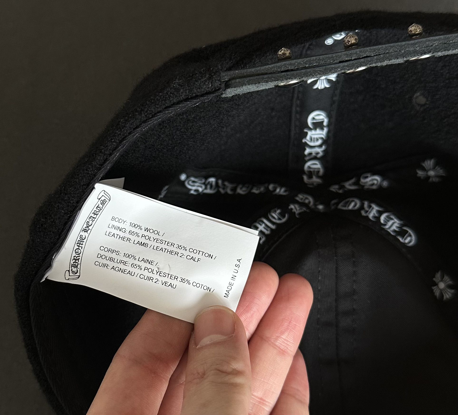 Chrome Hearts Chrome Hearts CH Wool Hat Size ONE SIZE - 4 Thumbnail