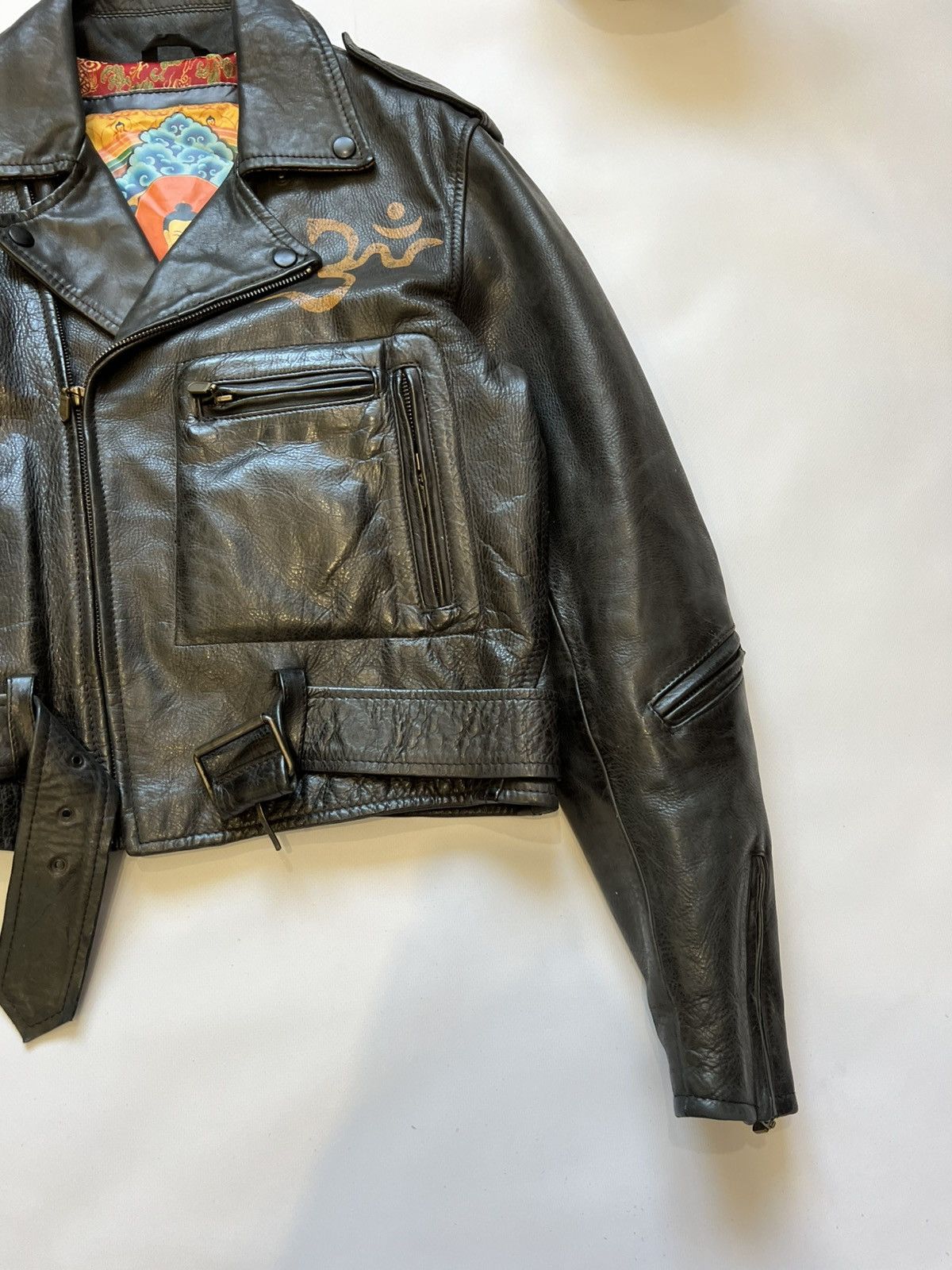 Belstaff Free Tibet Belstaff Leather Jacket Moto Black Brown Limited Size US XS / EU 42 / 0 - 3 Thumbnail