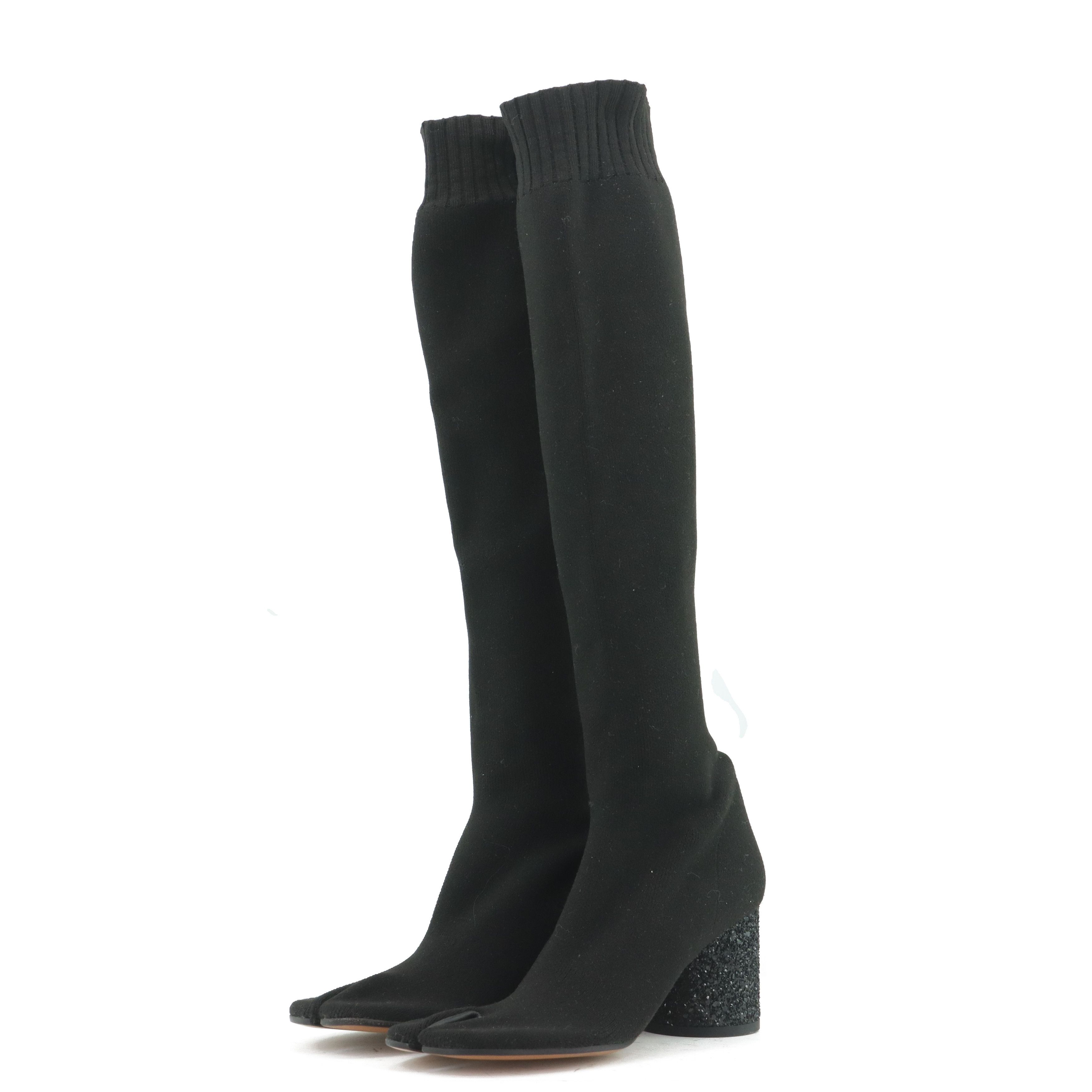 Maison Margiela Maison Margiela Tabi Glitter Heel Sock Boots Size 38 Size US 8 / IT 38 - 1 Thumbnail