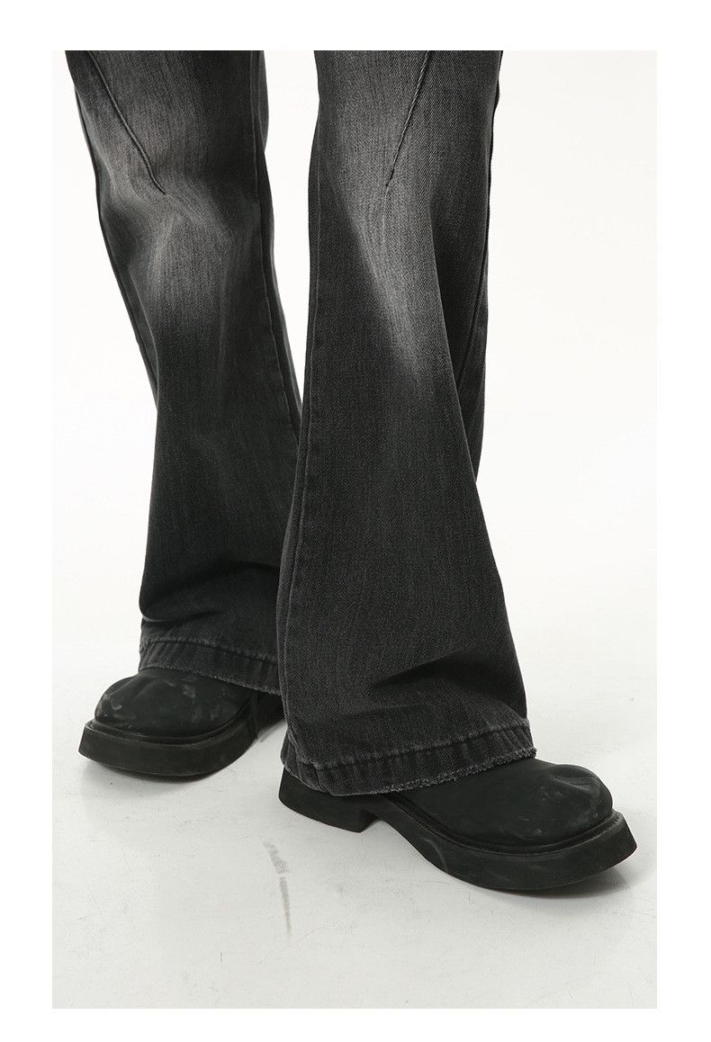 Japanese Brand × Jean Japanese retro slim-fit straight-leg flared jeans Size US 32 / EU 48 - 6 Thumbnail