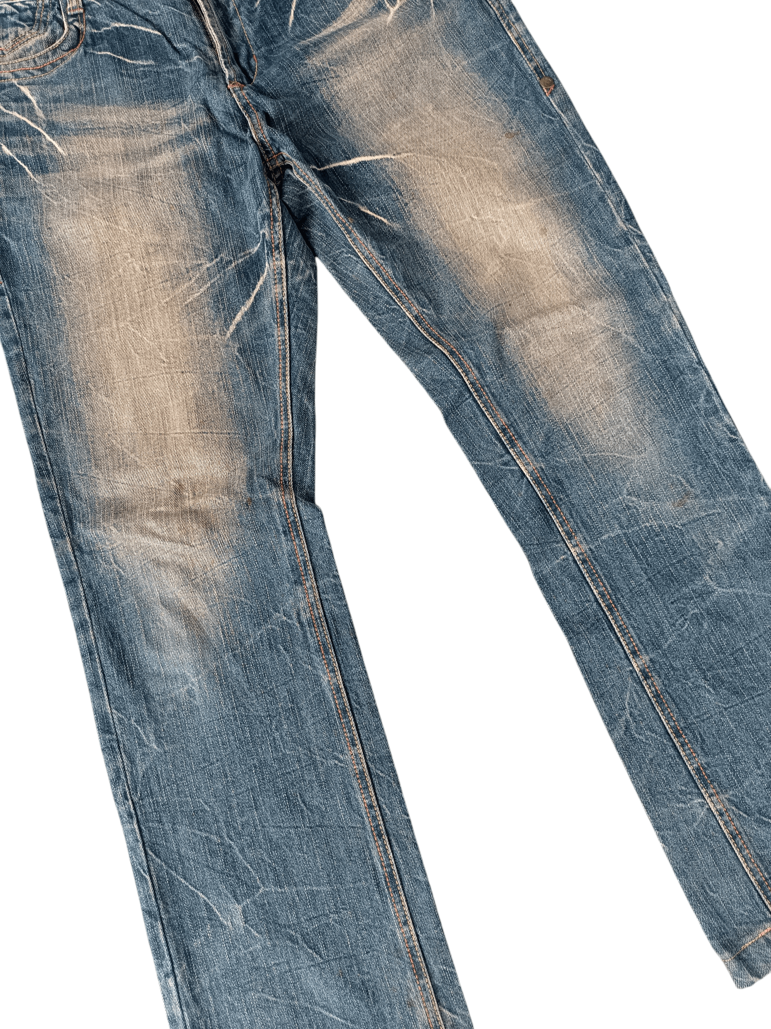 If Six Was Nine × Japanese Brand × Le Grande Bleu (L.G.B.) Blow by Blue Japan Made Washed Whisker Denim Size US 32 / EU 48 - 11 Thumbnail