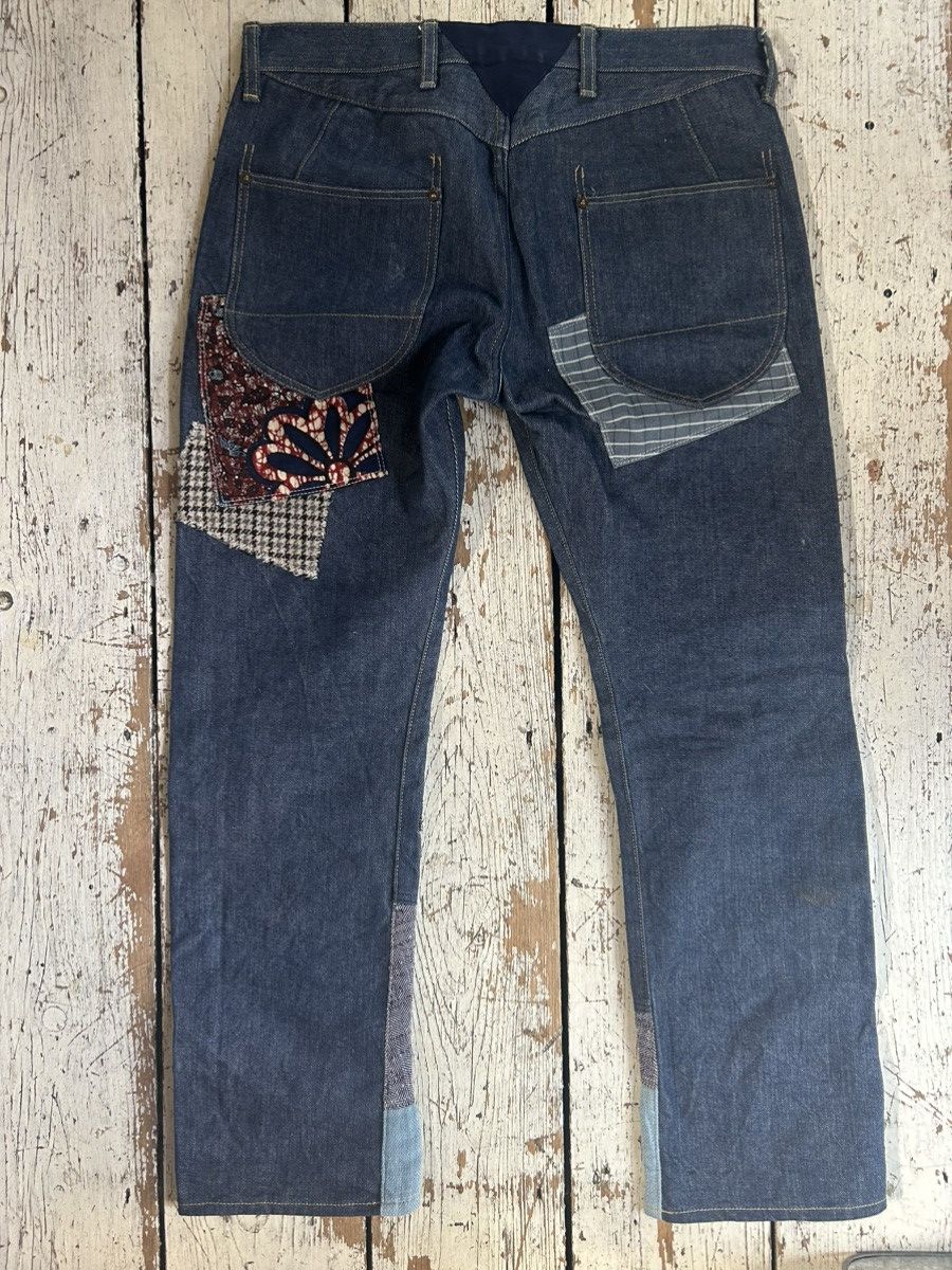 Junya Watanabe Junya Watanabe patchwork indigo denim jeans Size US 30 / EU 46 - 4 Thumbnail