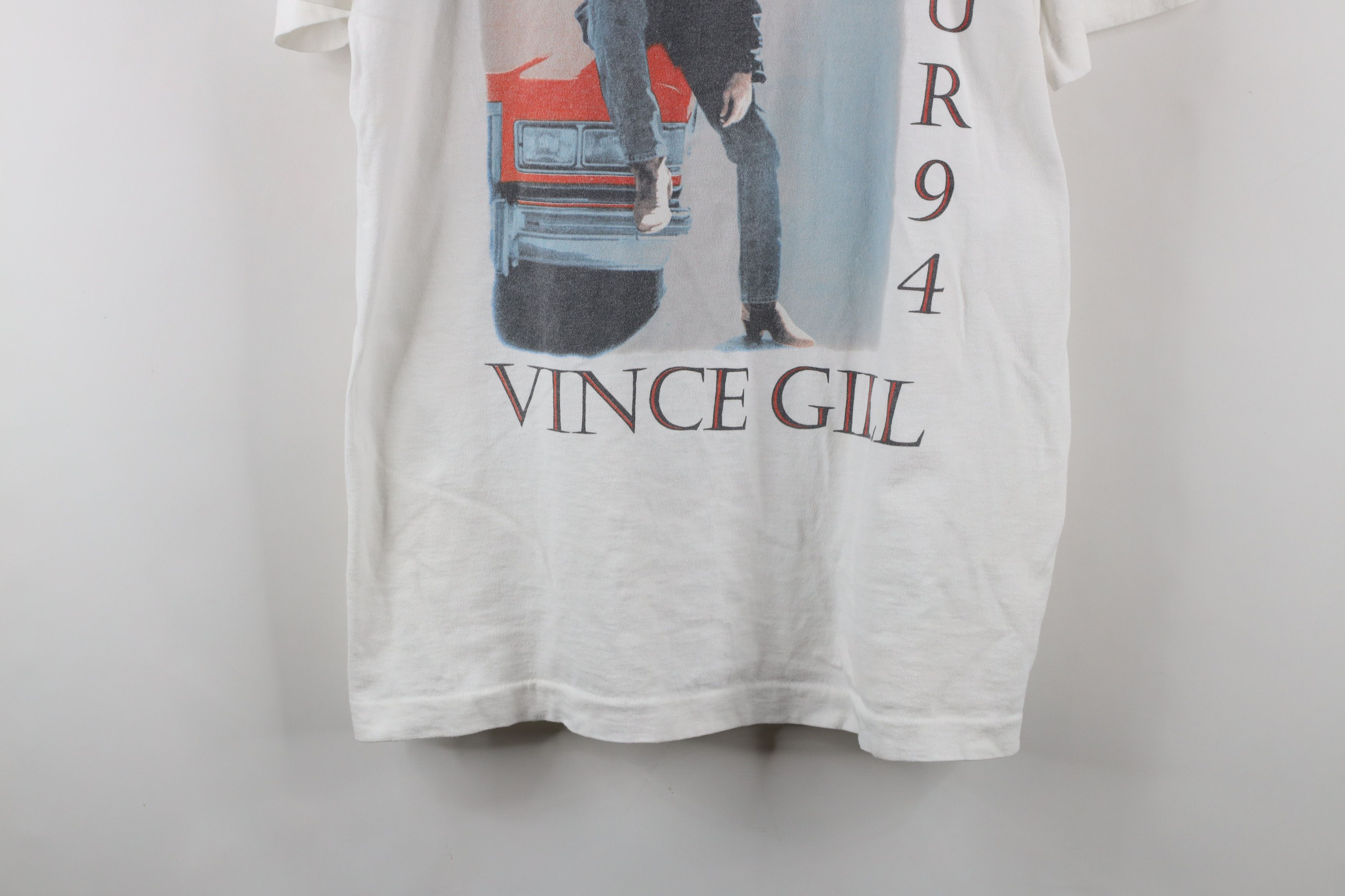 Vintage Vintage 90s Finds You 1994 Tour Vince Gill Band T-Shirt USA Size US L / EU 52-54 / 3 - 3 Thumbnail