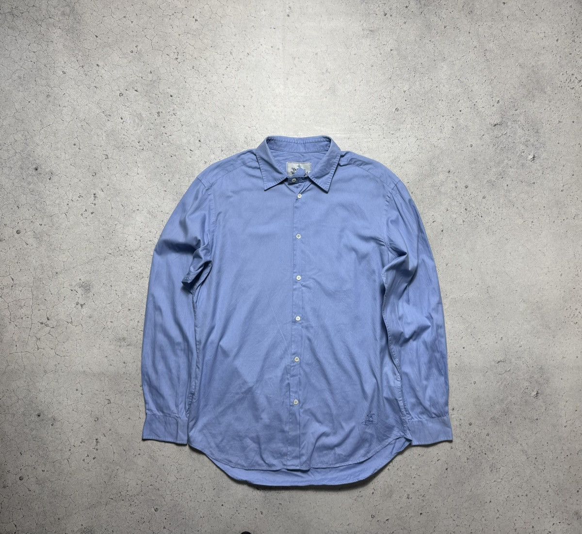 Vivienne Westwood Vivienne Westwood Luxury Button Up Shirt Size 52 Bue Size US L / EU 52-54 / 3 - 1 Thumbnail