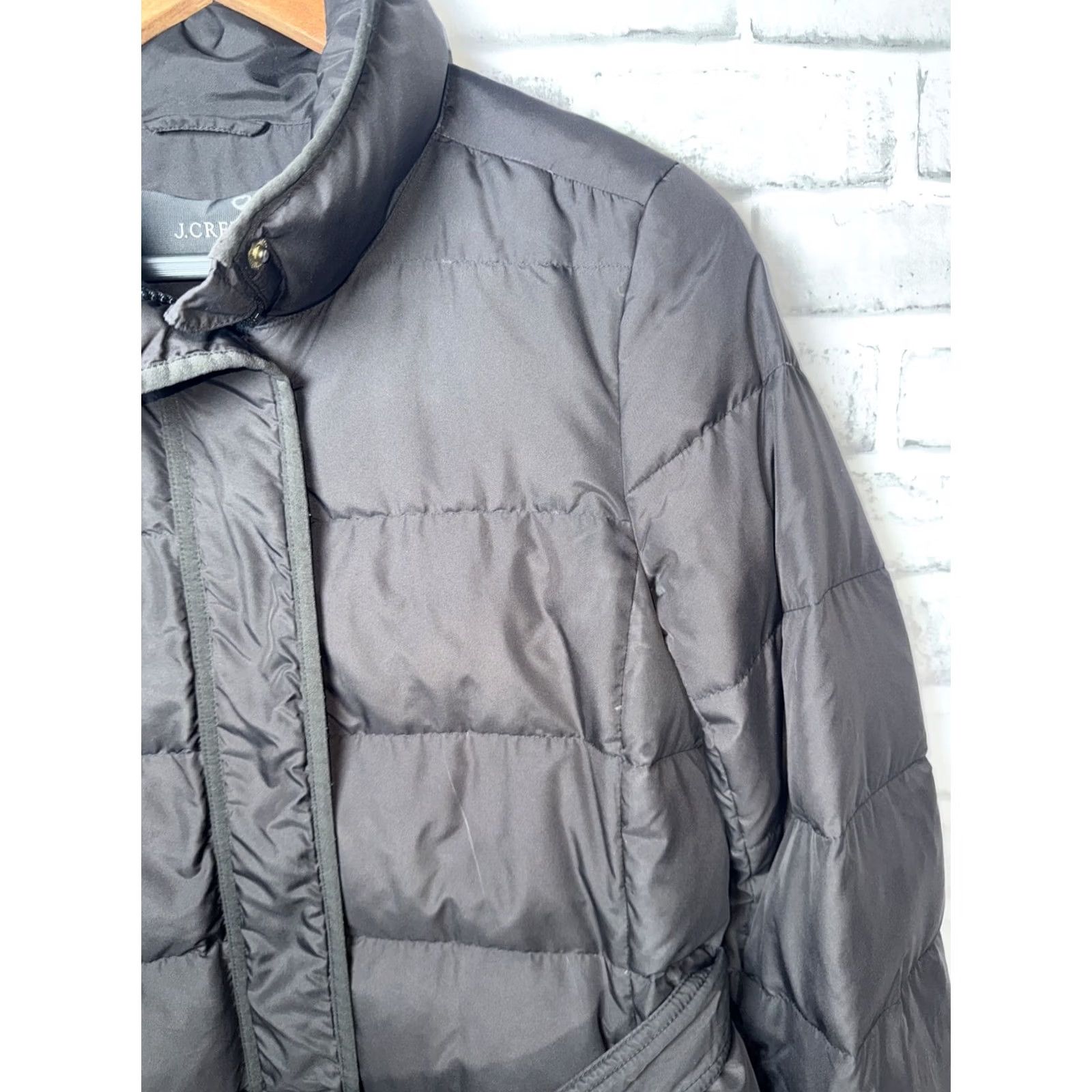 J.Crew J. Crew Black Down Puffer Parka Quilted Jacket Womens P Small Parka Quilted Down Puffer Jacket Women Size S Black immaterial Size S / US 4 / IT 40 - 3 Thumbnail