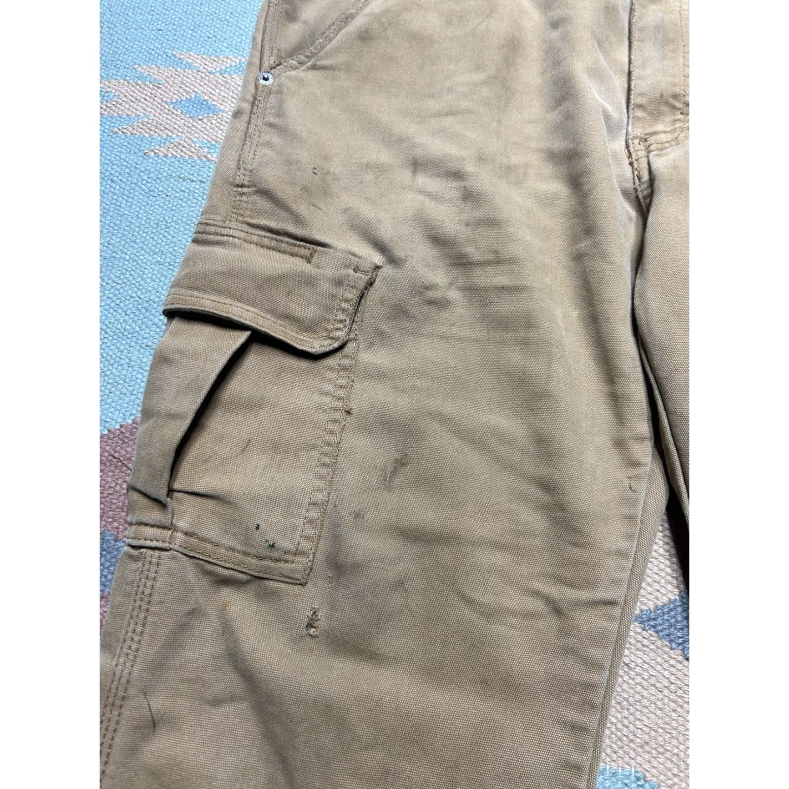 Dickies Dickies Cargo Pants Brown Canvas 38x28 Men Regular Workwear Grunge Skater Style Cargo Pants Size US 38 / EU 54 - 6 Thumbnail