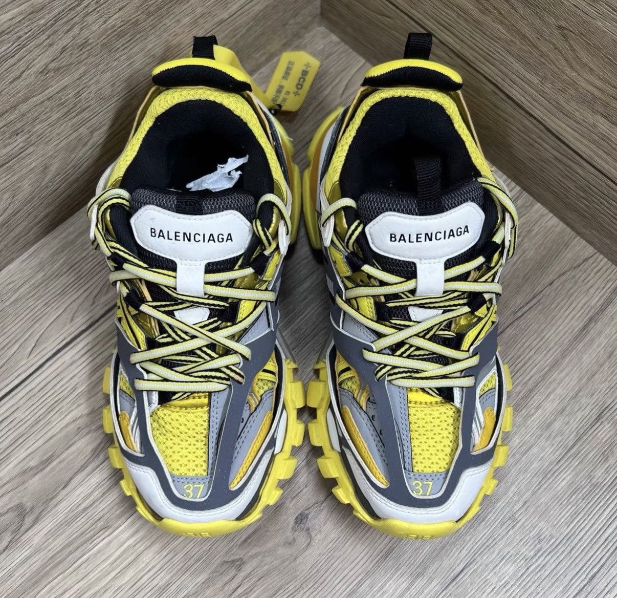 Balenciaga Balenciaga Track Grey & Yellow Dad Sneakers J41 Size US 7 / IT 37 - 3 Thumbnail