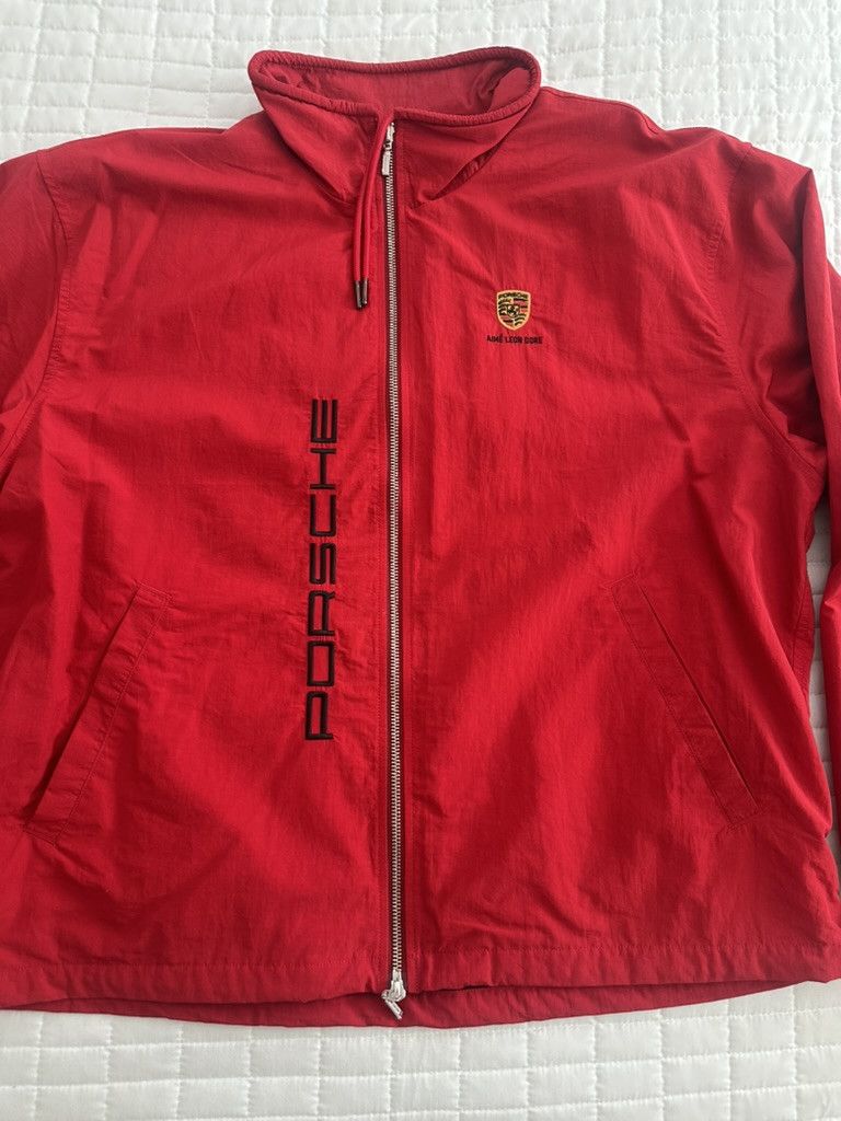 Aime Leon Dore × Porsche Design Aime Leon Dore Porsche Nylon Track Jacket Men’s Tango Red Size US XL / EU 56 / 4 - 4 Thumbnail
