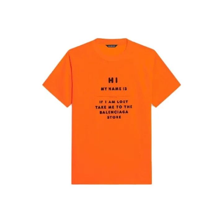 Balenciaga Balenciaga Orange Short Sleeve T-Shirt for Women 0079 Size M / US 6-8 / IT 42-44 - 1 Thumbnail