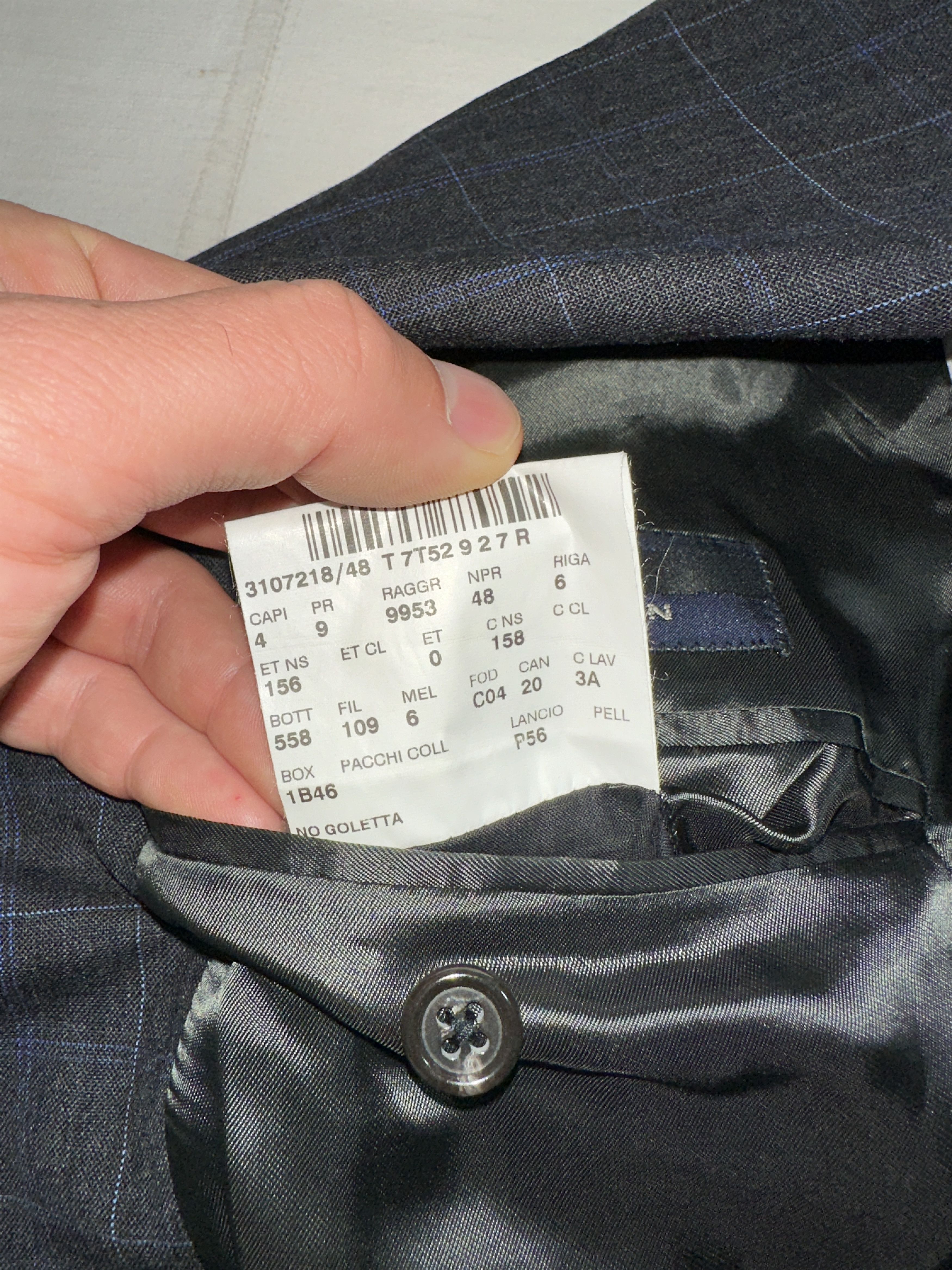 Corneliani Corneliani CC Collection Wool Blue Suit Jacket 52 7R Size 52R - 14 Thumbnail