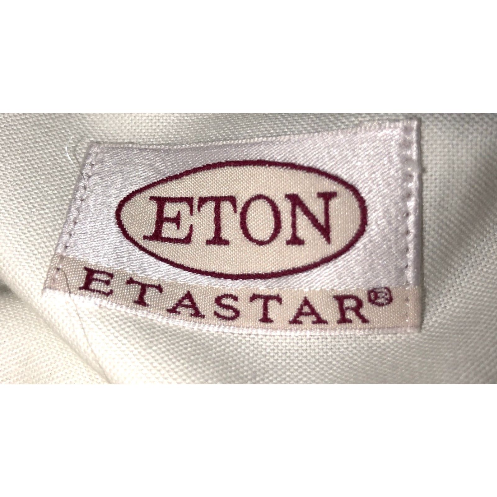 Eton VINTAGE Eton Etastar Mens Long Sleeve Dress Shirt 24 Inch Armpit Ivory Button-Front Large Mens Size US L / EU 52-54 / 3 - 5 Thumbnail