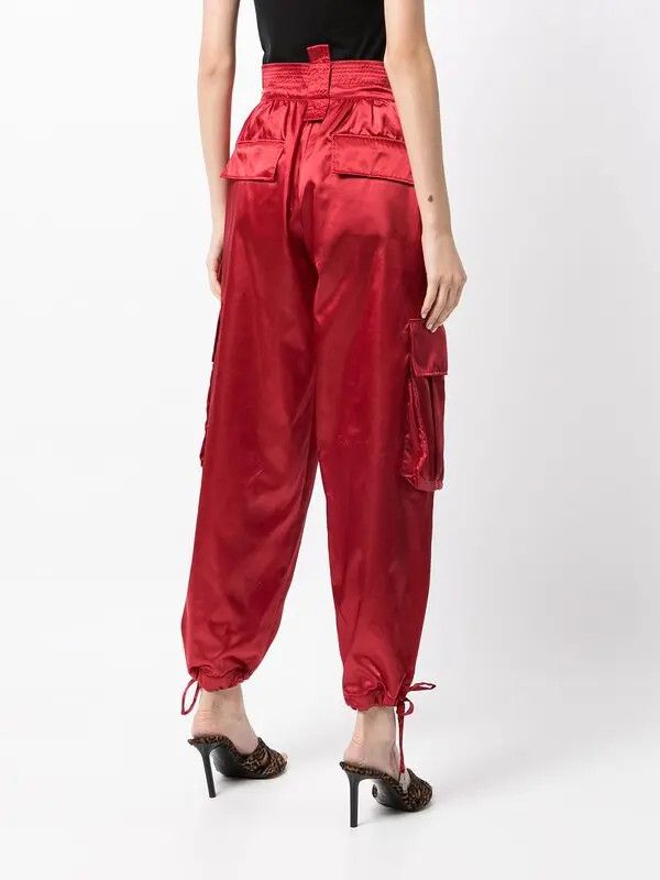 Dolce & Gabbana o1y0925 Cargo Jogger in Red Size 25" / US 0 / IT 36 - 4 Thumbnail