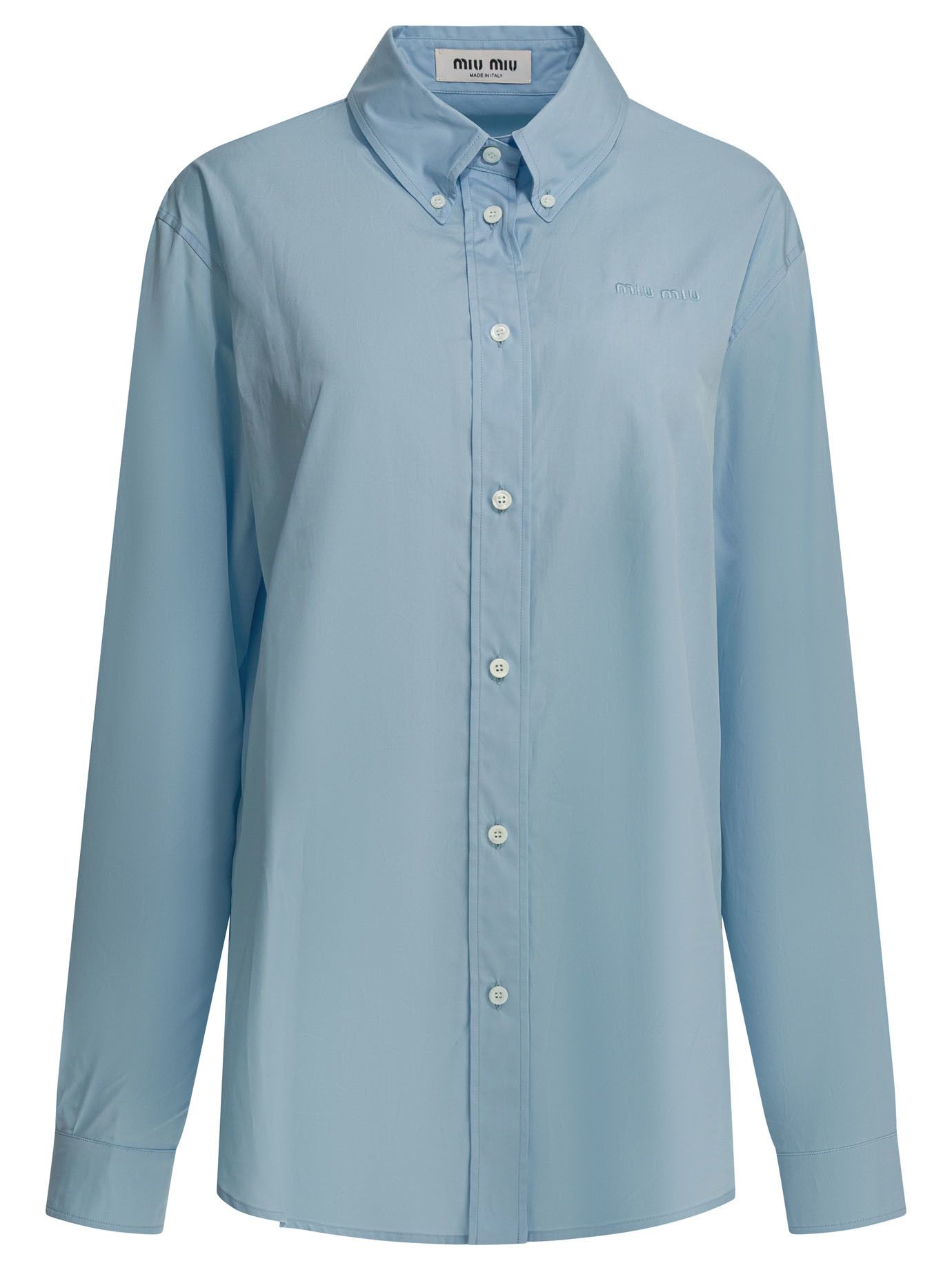 Miu Miu Miu Miu Casual Shirt With Logo tag size 42 Women - USA Duties Paid Size M / US 6-8 / IT 42-44 - 1 Thumbnail