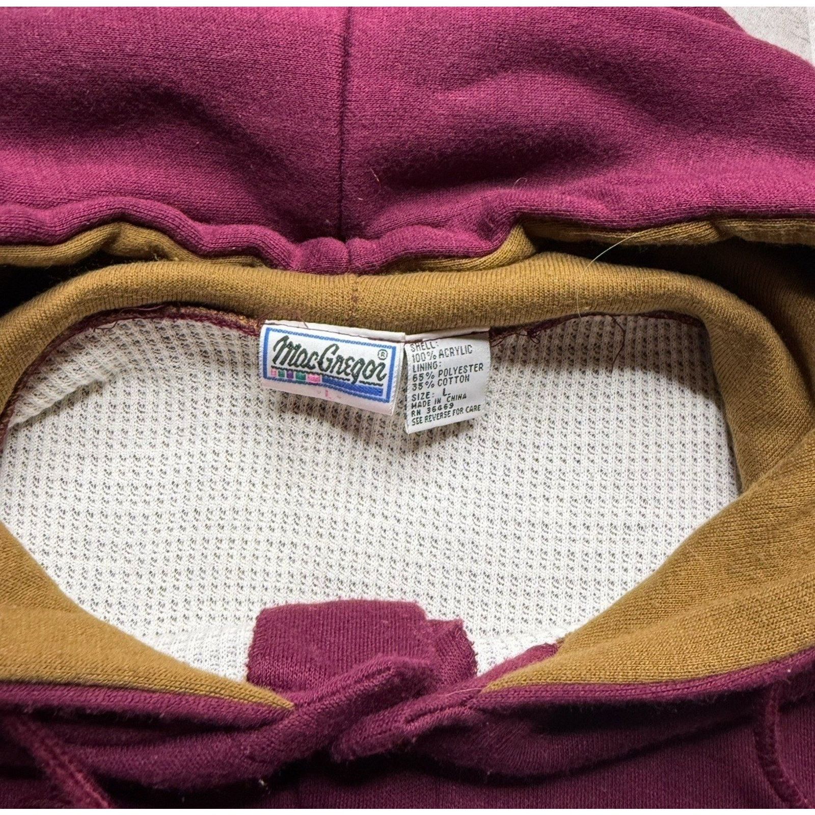 MacGregor Vintage Thermal Lined Henley Button Hoodie MacGregor 2XL Size US L / EU 52-54 / 3 - 4 Thumbnail