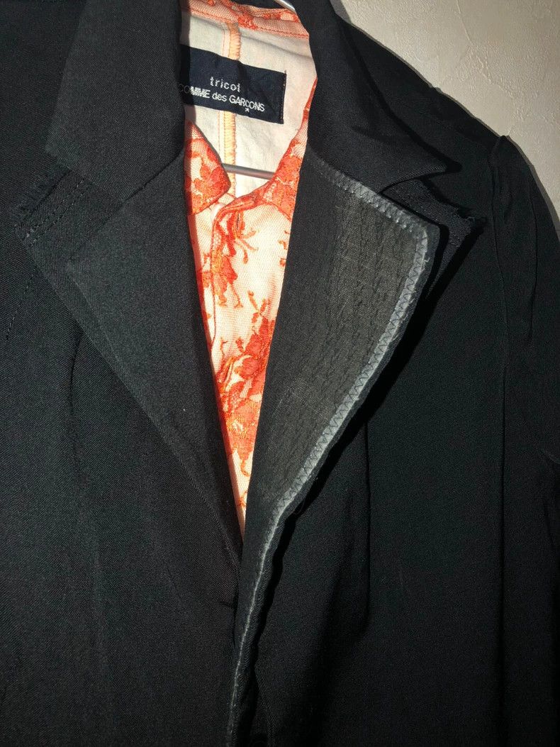 Yohji Yamamoto Yohji YamamotoDark stripe blazer with double collar jacket Size US M / EU 48-50 / 2 - 3 Thumbnail