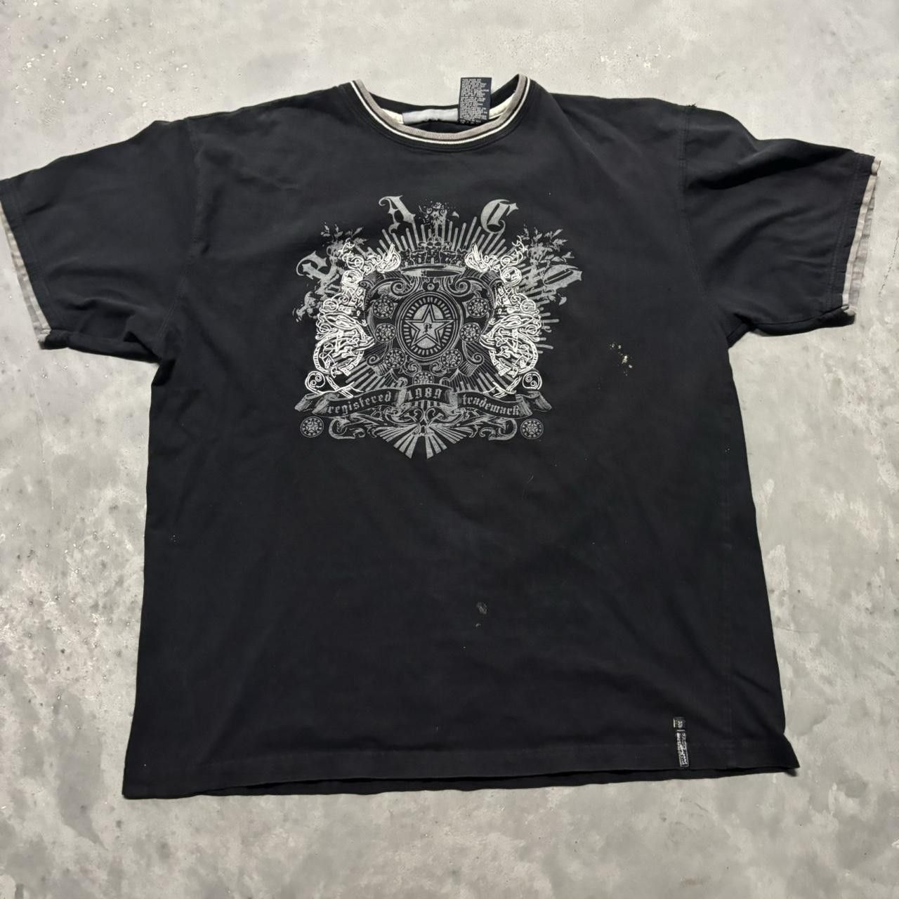 Japanese Brand × Vintage Crazy Vintage Y2K/2000s Grunge Cyber Goth Paco Jean Skater Graphic Tee! Size US XL / EU 56 / 4 - 1 Thumbnail