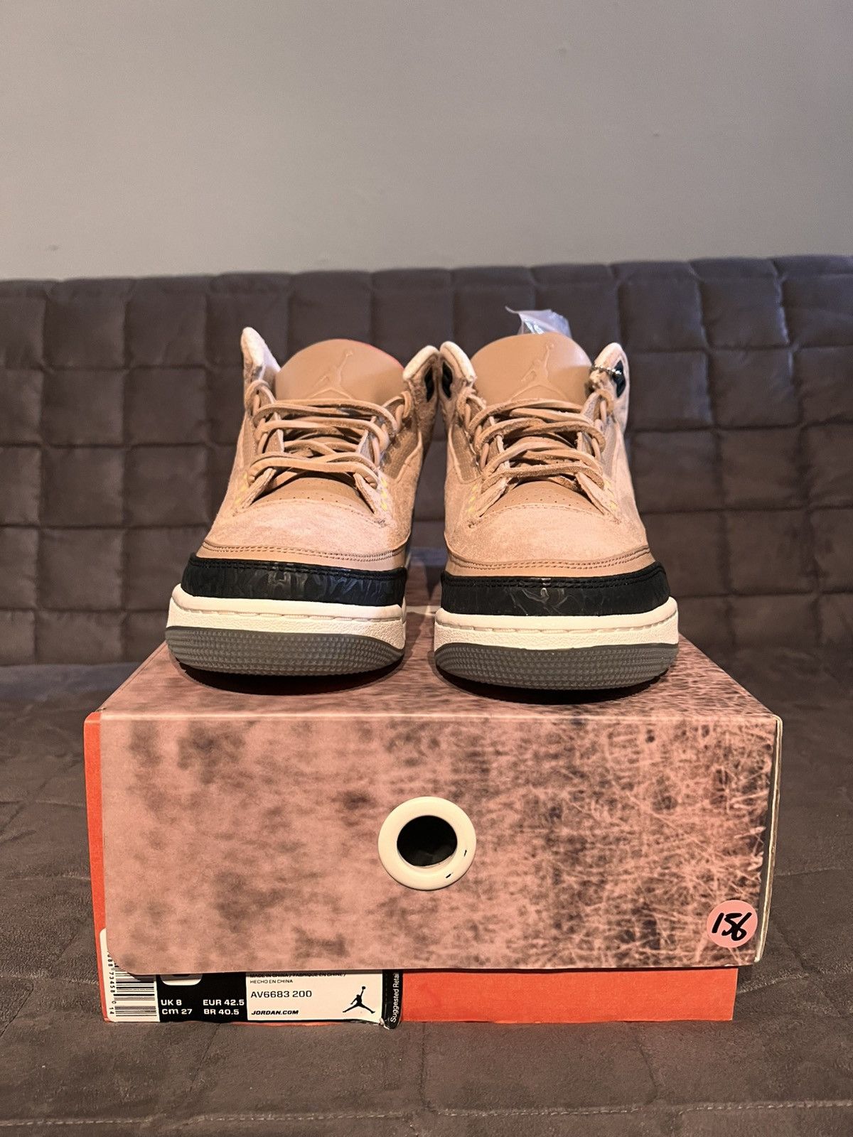 Nike JORDAN 3 RETRO JTH NRG 'BIO BEIGE' Size US 9 / EU 42 - 1 Thumbnail