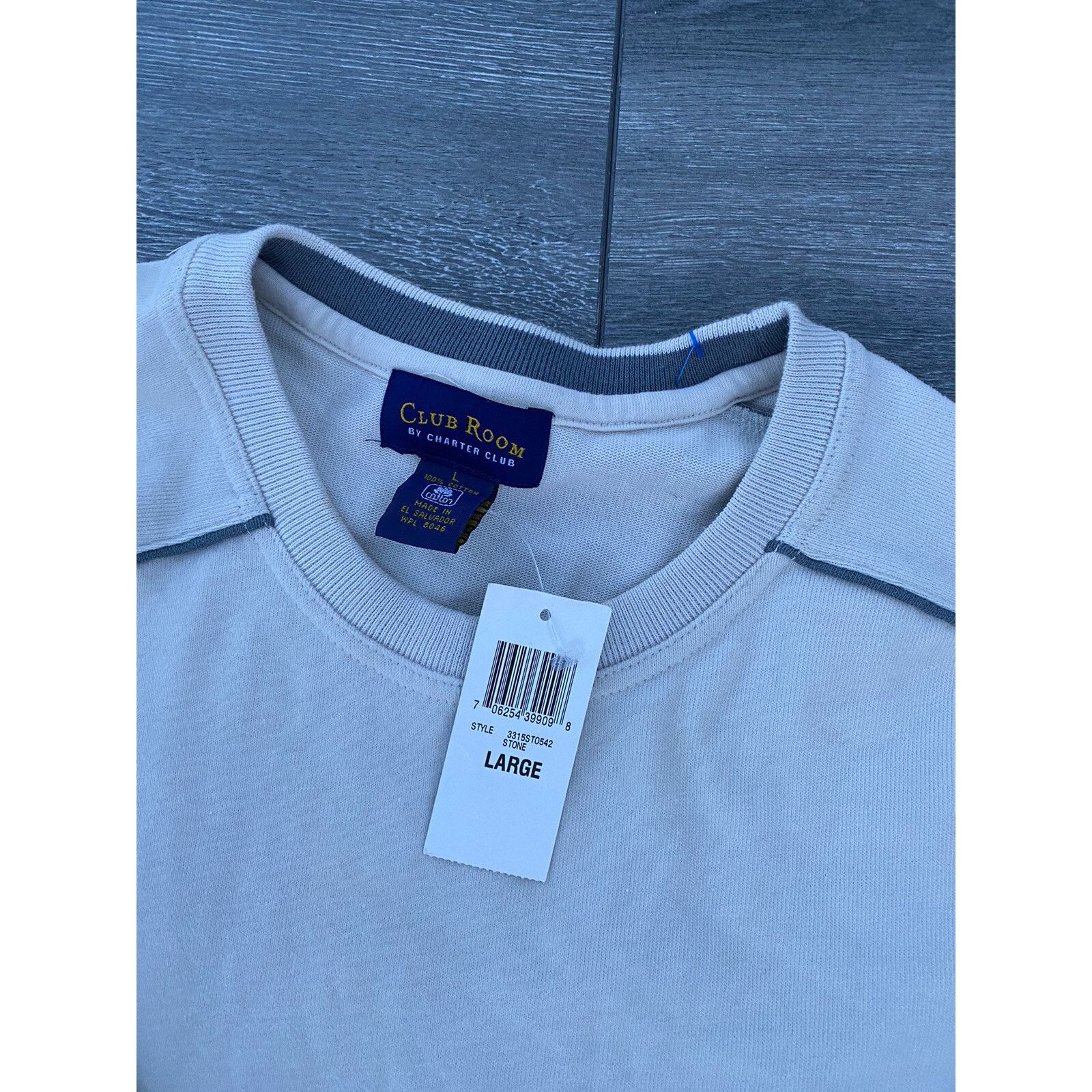 Club Room Club Room Sweater 100%cotton light blue top size L A000248 Size US L / EU 52-54 / 3 - 4 Thumbnail