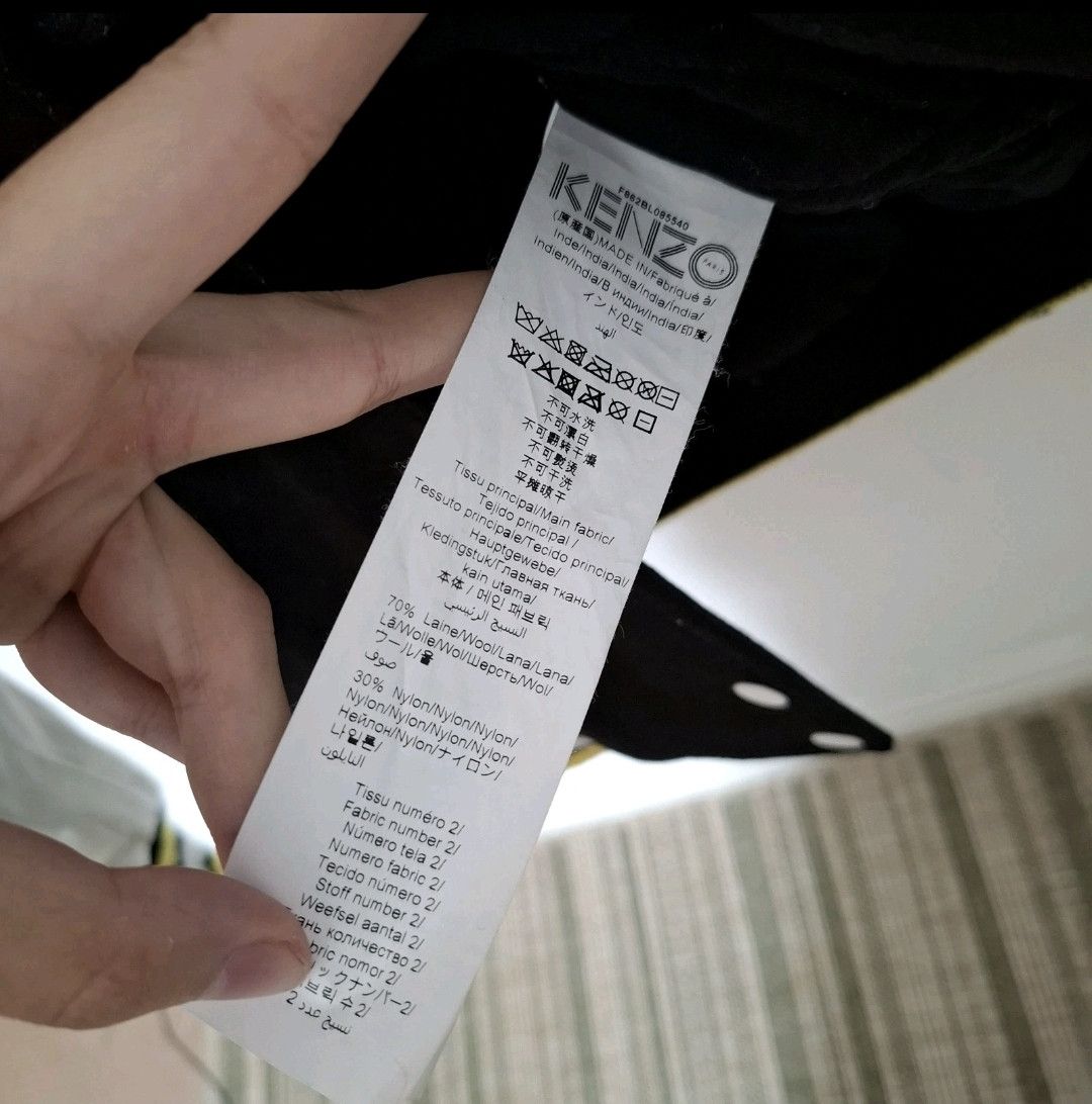 Kenzo KENZO Wool Blend Leather Varsity Quilted Logo Bomber Jacket Size US XS / EU 42 / 0 - 8 Thumbnail