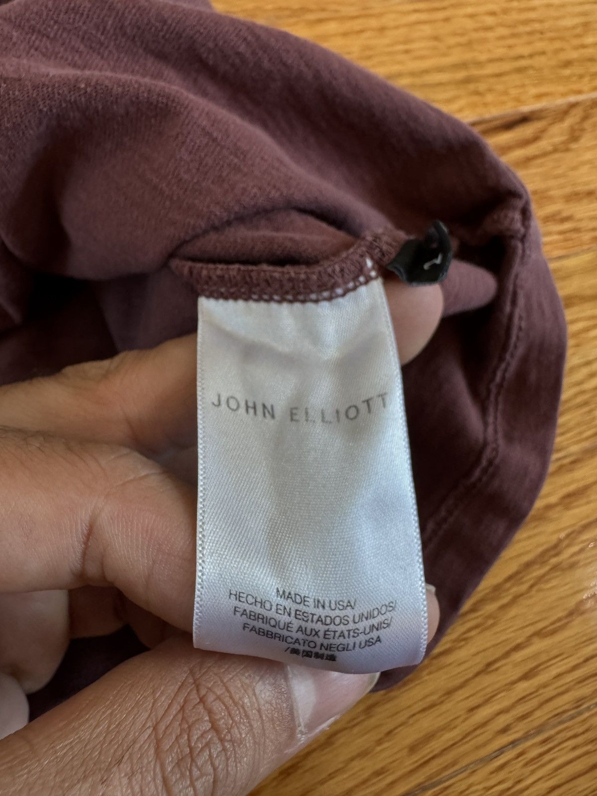 John Elliott Maroon pocket t Size US M / EU 48-50 / 2 - 5 Thumbnail