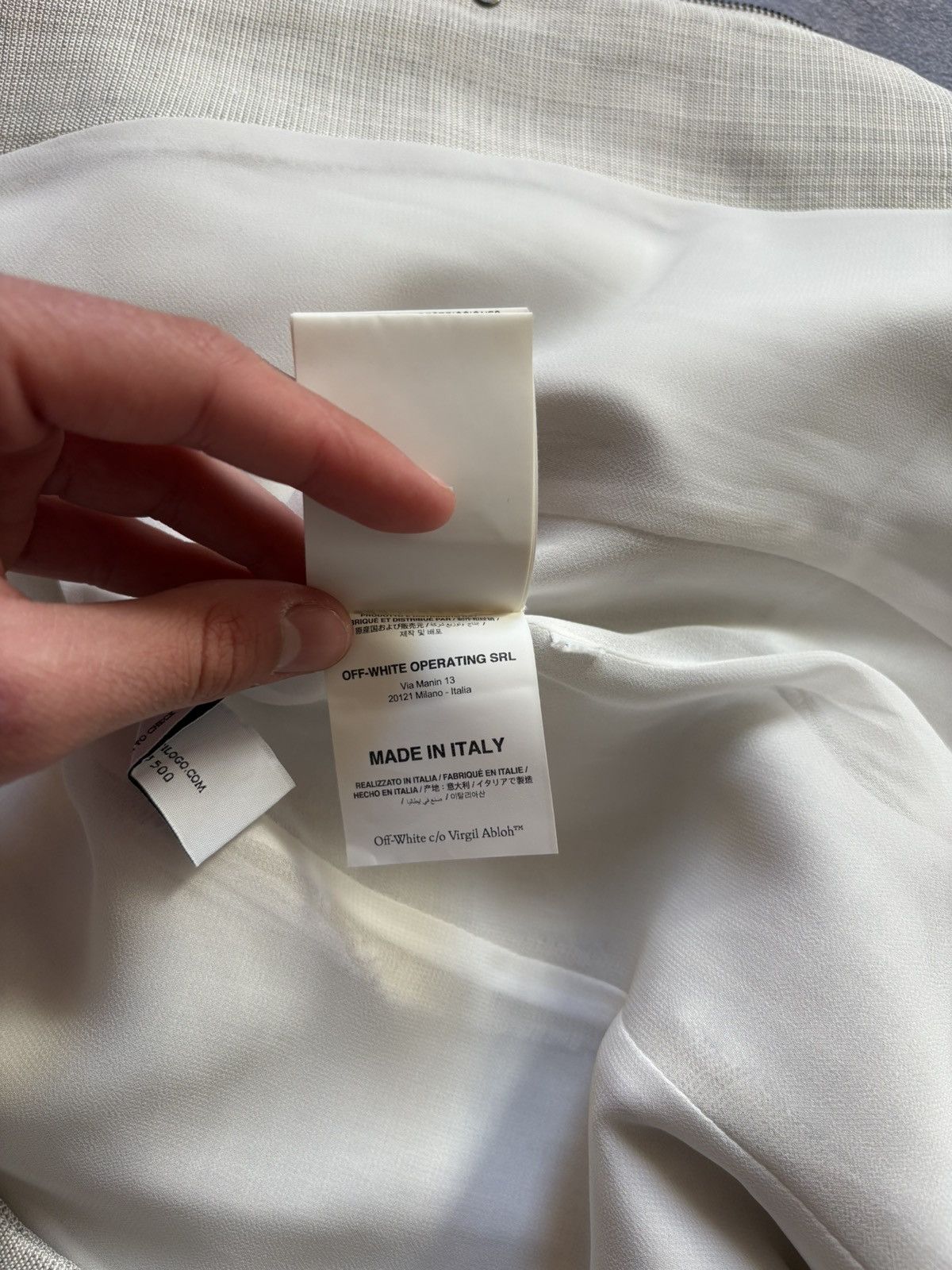 Off-White OFF-WHITE Luxury Embroidered Big Logo Zip Up Blazer Dress Size S / US 4 / IT 40 - 21 Thumbnail