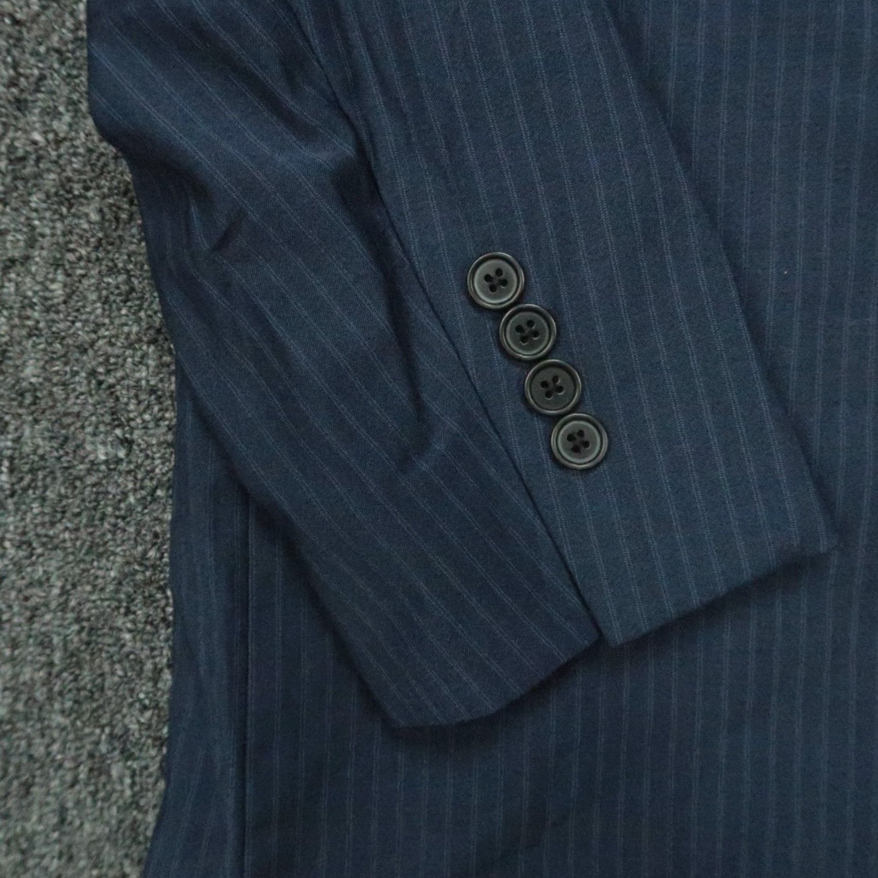 Brooks Brothers Brooks Brothers Blazer Mens 40R Blue Wool Explorer Regent Fit Striped Sport Coat Size 40R - 5 Thumbnail