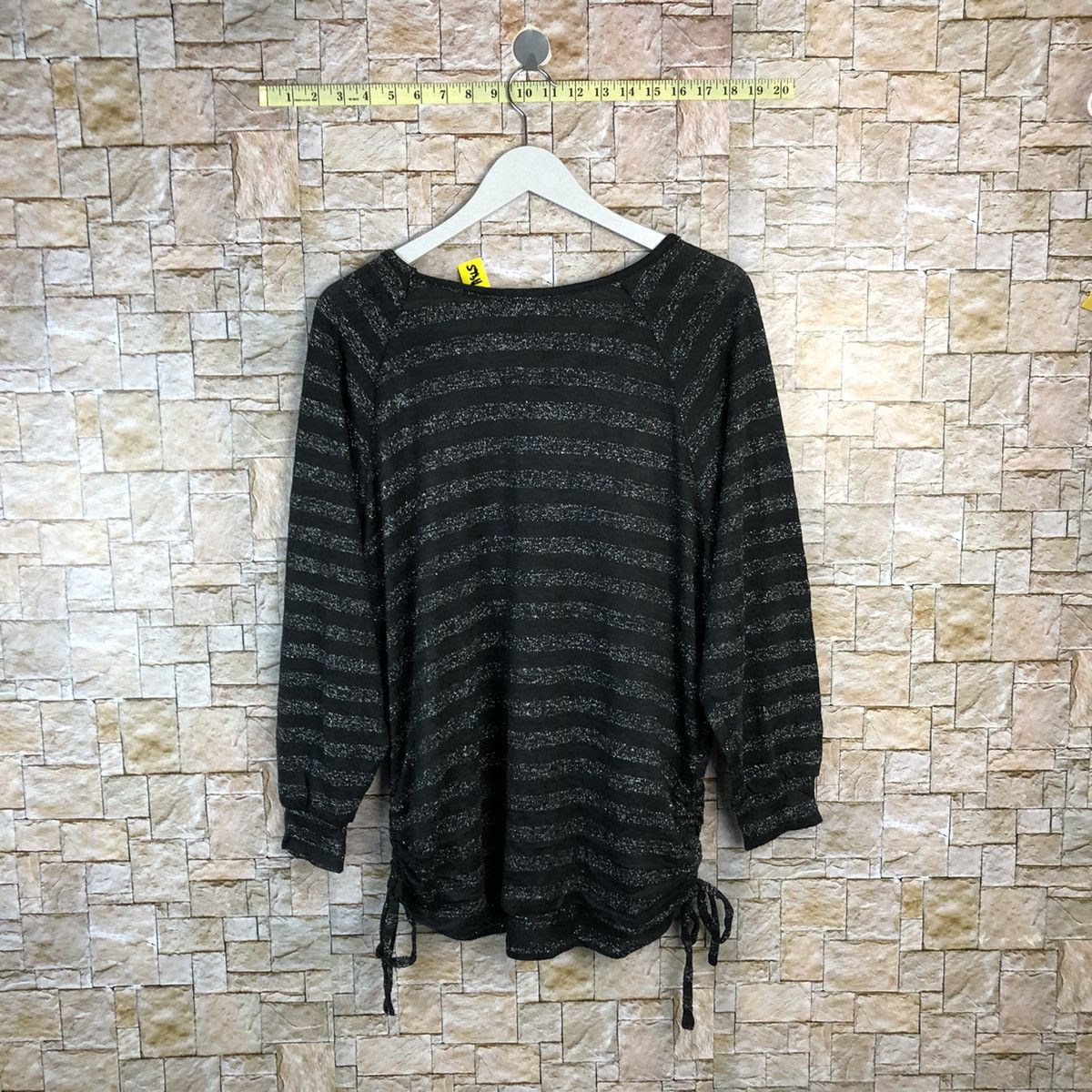 Homespun Knitwear × Japanese Brand × Solid and Striped JILI Black Stripe Knitwear #A865 Size L / US 10 / IT 46 - 13 Thumbnail