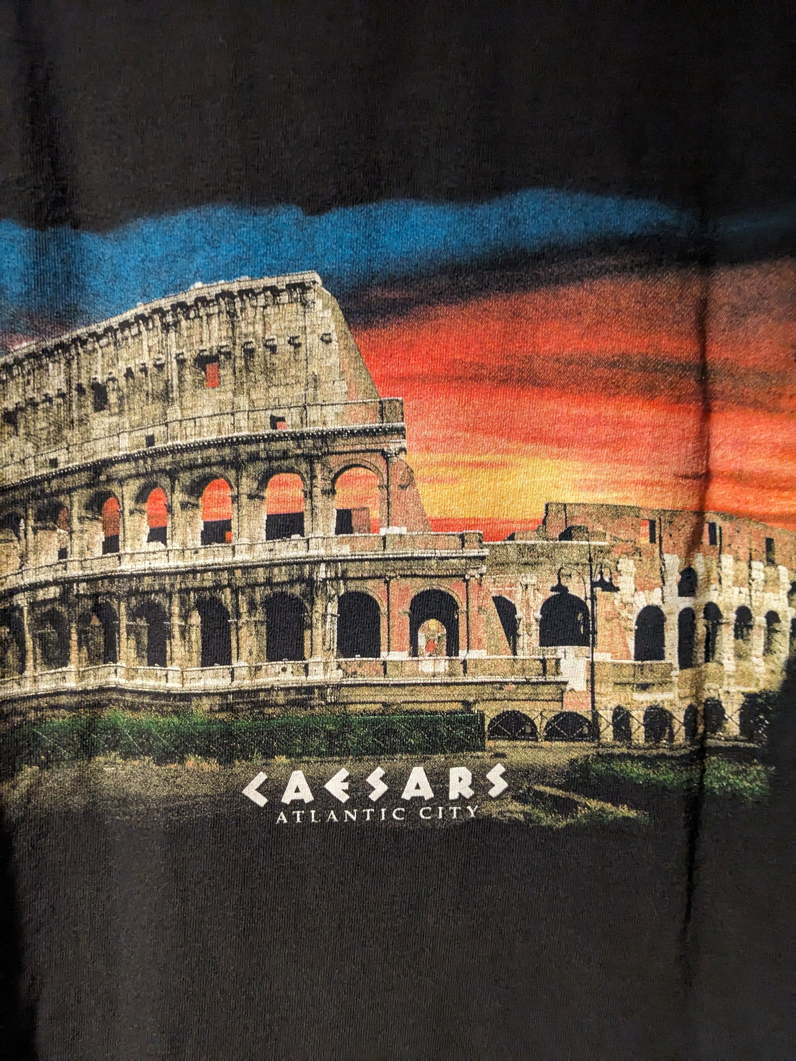 Vintage Vintage 90s Caesars Atlantic City I Came I Played T-Shirt Size US XL / EU 56 / 4 - 2 Thumbnail