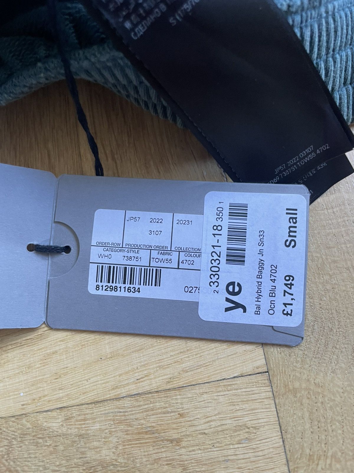 Balenciaga Hybrid Baggy Jeans Size US 31 - 4 Thumbnail