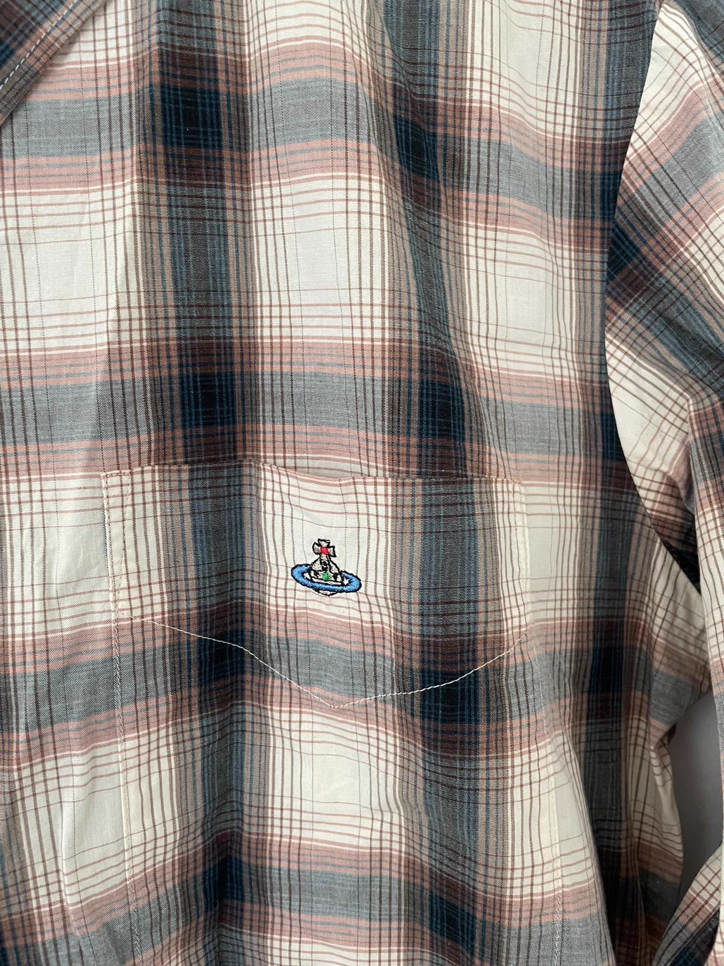 Vivienne Westwood Vivienne Westwood Man Men's Plaid Asymmetrical Shirt Ｑ21 Size US M / EU 48-50 / 2 - 6 Thumbnail