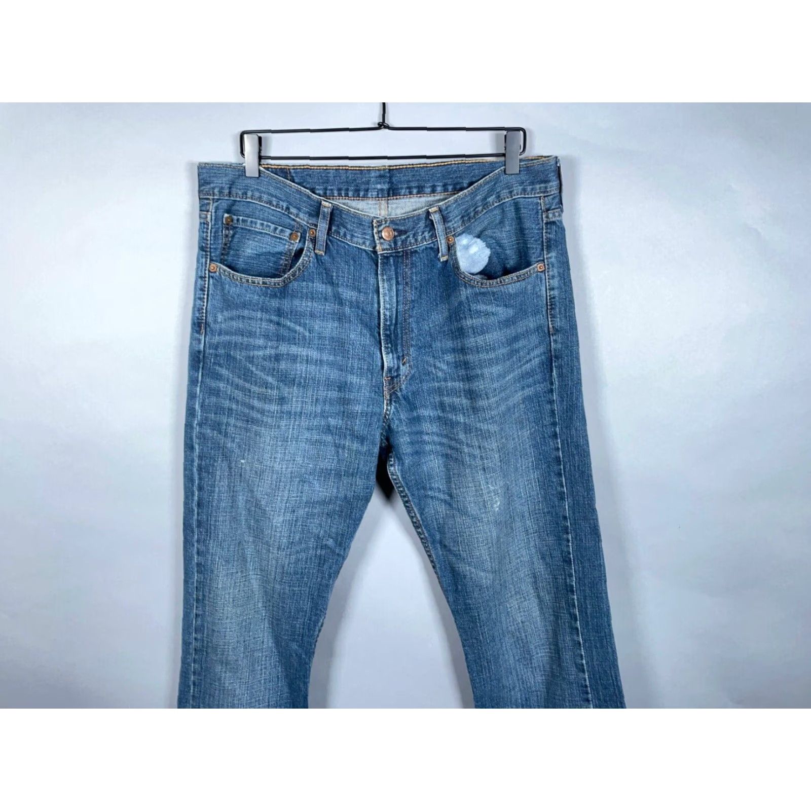 Levi's VINTAGE Levi's Jeans Bootcut 527 36 x 31 Men's Denim Blue Paint Marks 5-Pocket Retro Grunge Mens Size 36 Regular Inseam 31 Size US 36 / EU 52 - 3 Thumbnail