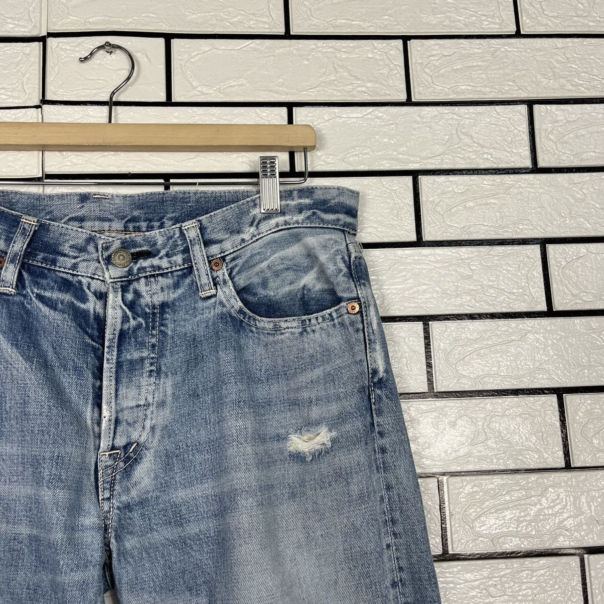 Spellbound Vintage Domingo By Spellbound Distressed Denim Size US 34 / EU 50 - 5 Thumbnail
