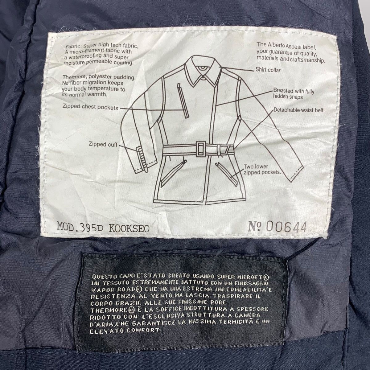 Aspesi ASPESI THERMORE Japanese Brand Coat Jacket Size US S / EU 44-46 / 1 - 7 Thumbnail