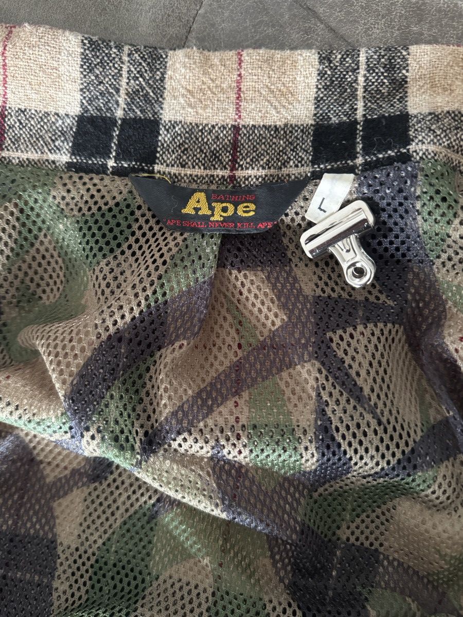 Bape 90s bape a bathing ape wool tribal camo lined jacket Size US L / EU 52-54 / 3 - 6 Thumbnail