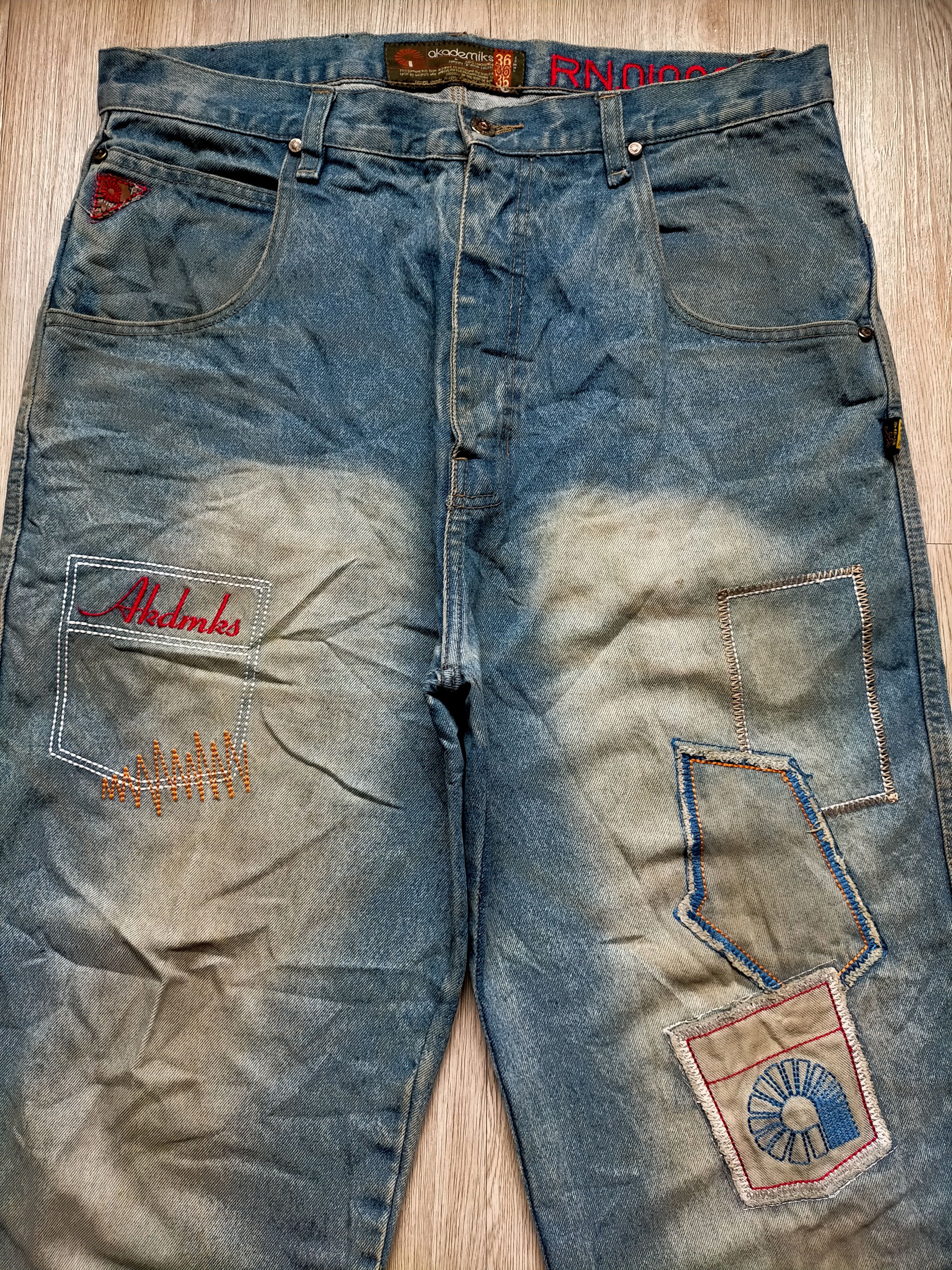 Akademiks Akademiks Baggy Patchwork blue Jeans Size US 36 / EU 52 - 3 Thumbnail