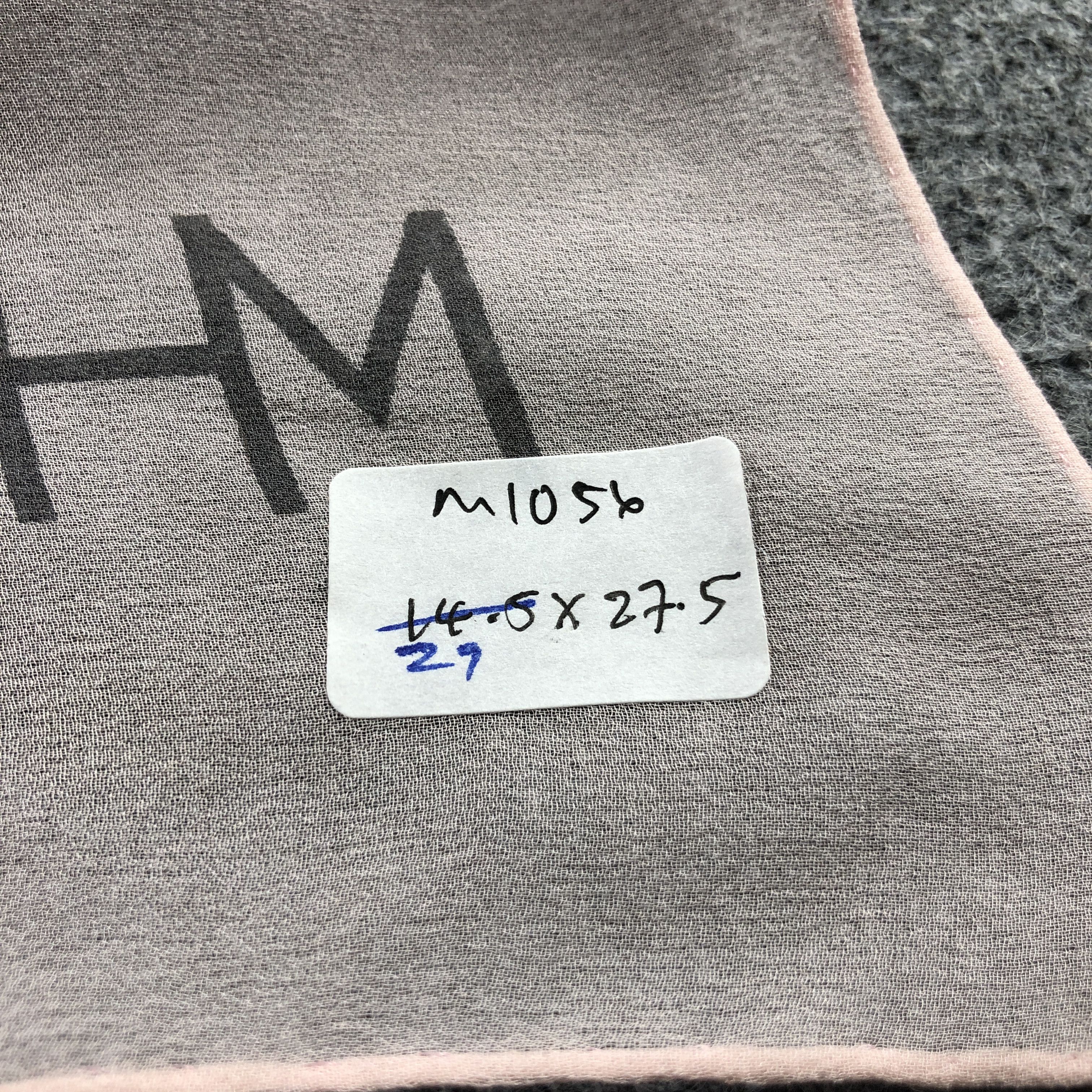Hanae Mori Hanae Mori Monogram Hand Rolled Silk Scarf M1056 Size ONE SIZE - 8 Thumbnail