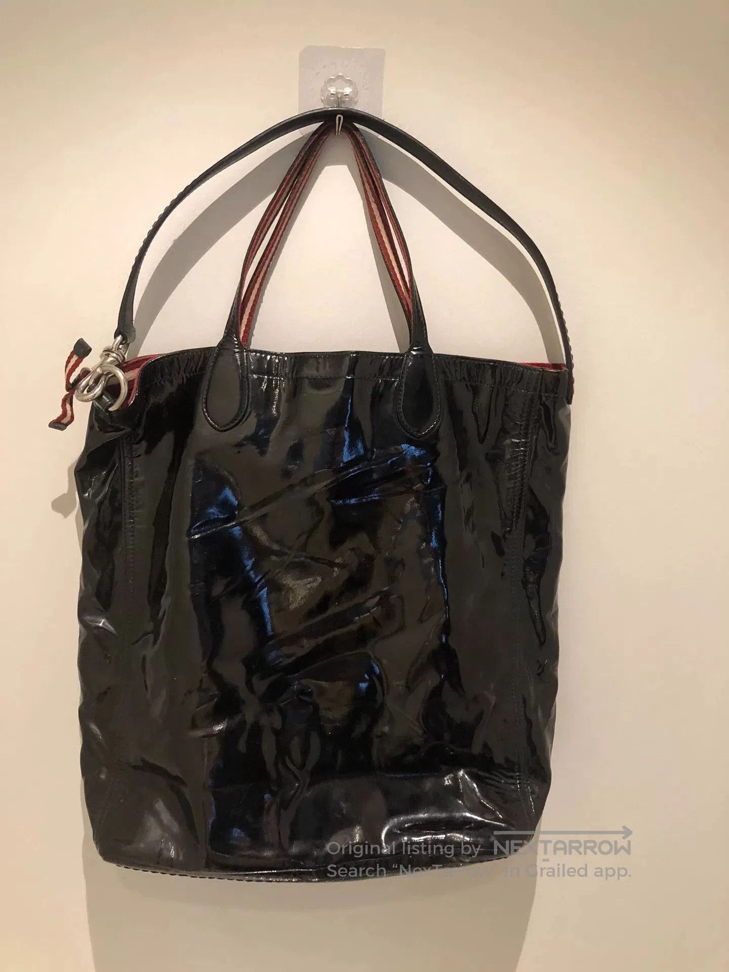 Bally Bally Black Patent Leather Tote Shoulder Bag. Size ONE SIZE - 2 Thumbnail