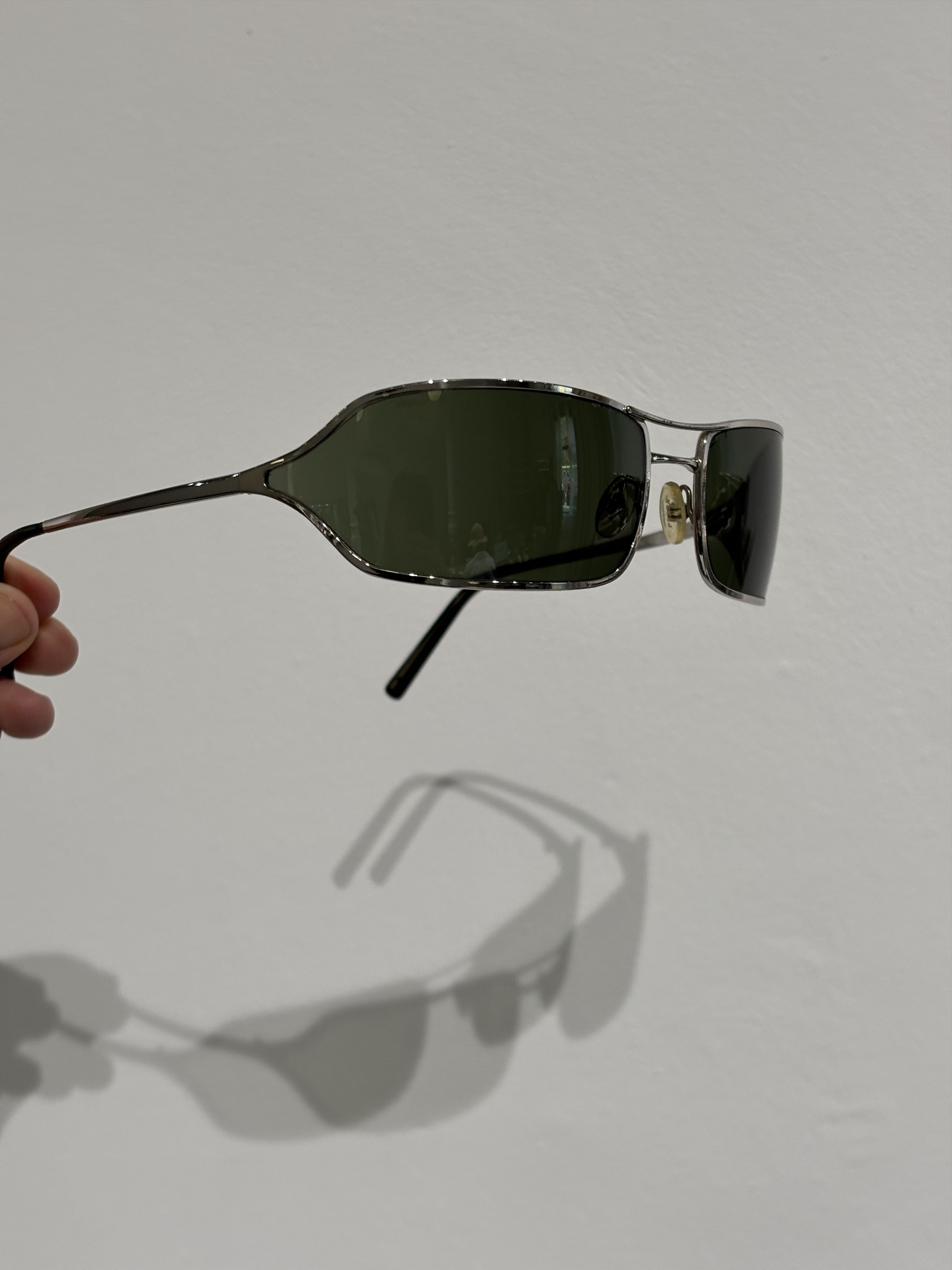 Prada PRADA Sunglasses 2004 Rimless Sport Metal Frame Shield RI715 Size ONE SIZE - 6 Thumbnail