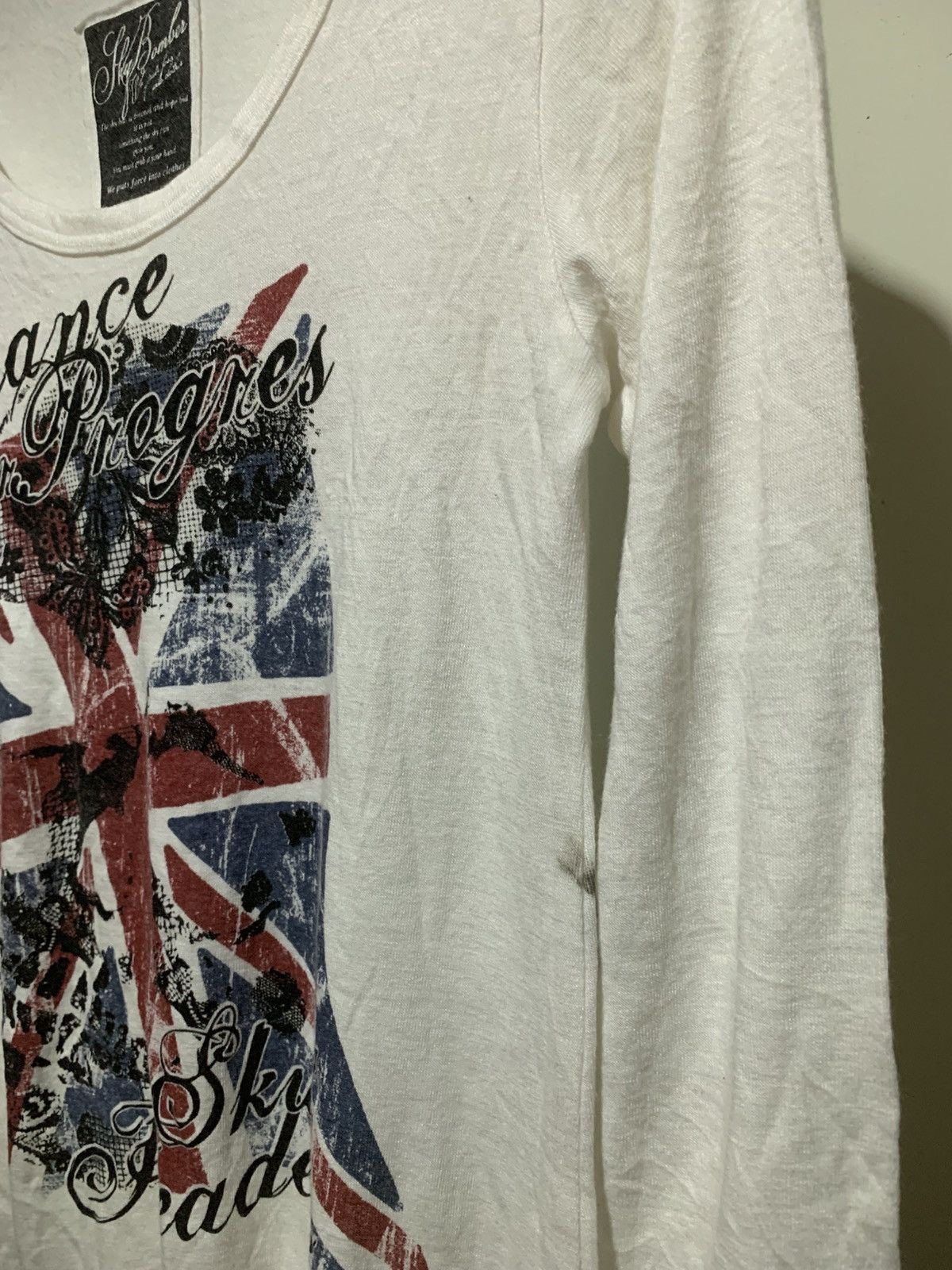 Japanese Brand Japanese Sky Bomber Union Flag Long Sleeve Tee Size M / US 6-8 / IT 42-44 - 13 Thumbnail
