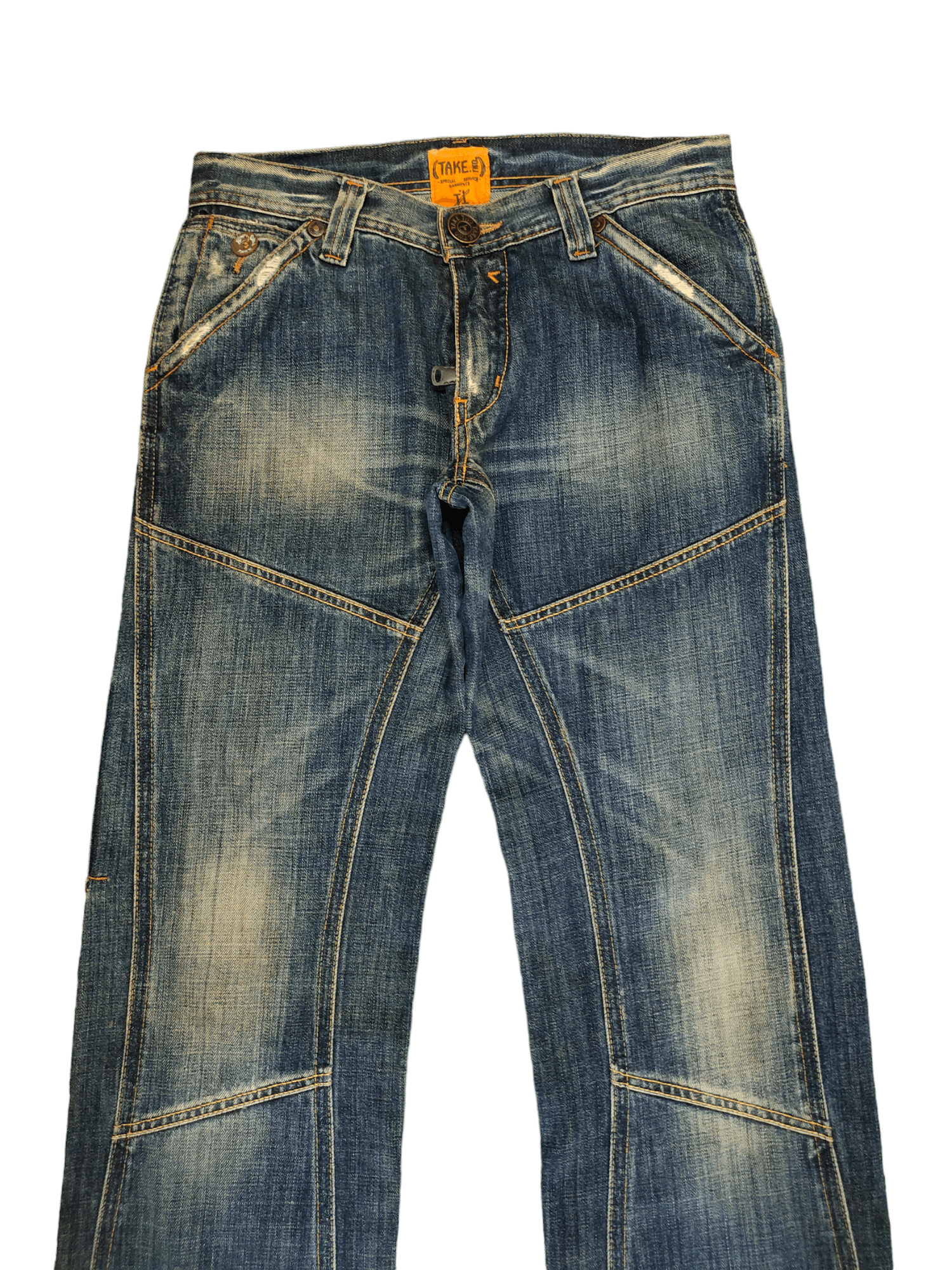 Kapital Vintage Take Two Barros D0500 Spiral Cut Denim Jeans Size US 31 - 2 Thumbnail