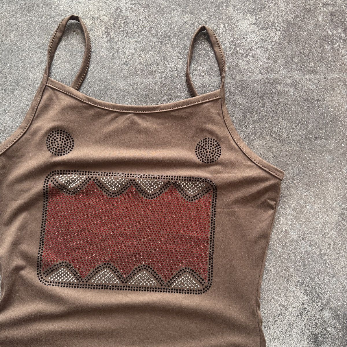 Hysteric Glamour Domo Y2K 2000’s Aesthetic Rhinestones Tank Top Size S / US 4 / IT 40 - 4 Thumbnail