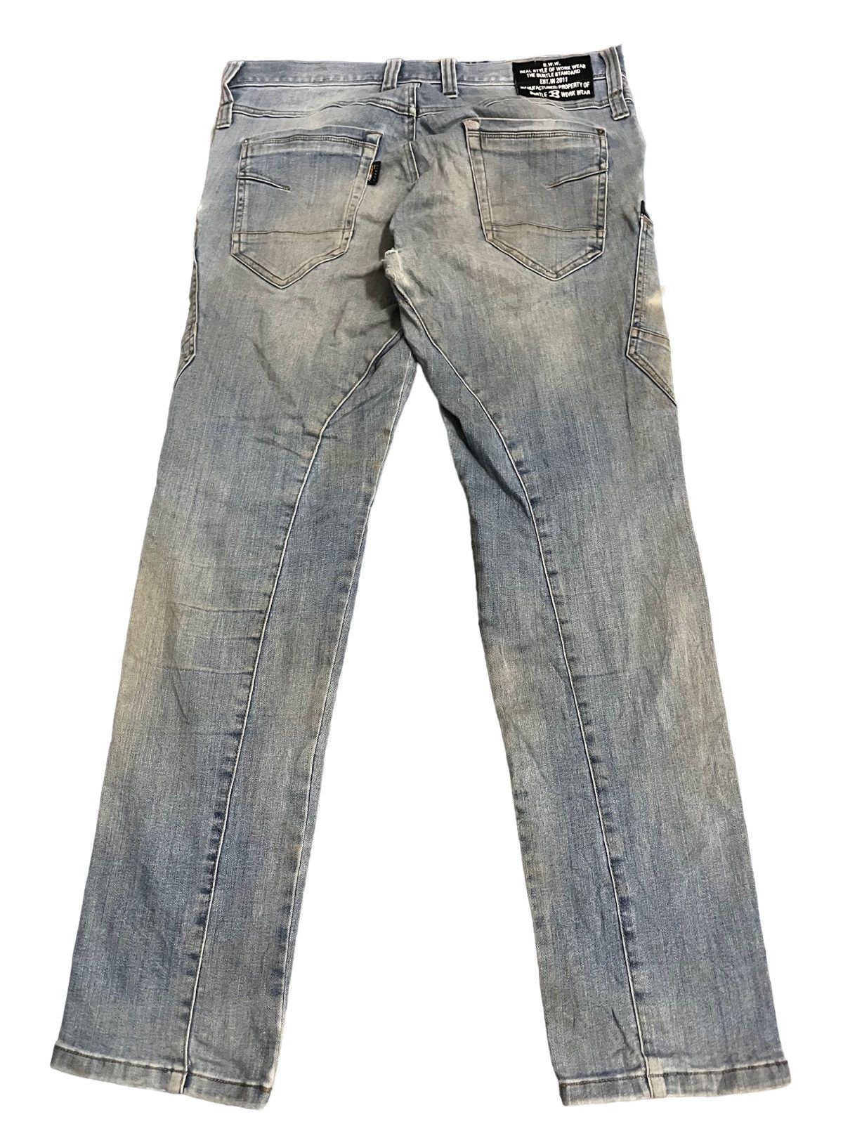 Japanese Brand Burtle Workwear Multipocket Style Jeans Size US 34 / EU 50 - 11 Thumbnail