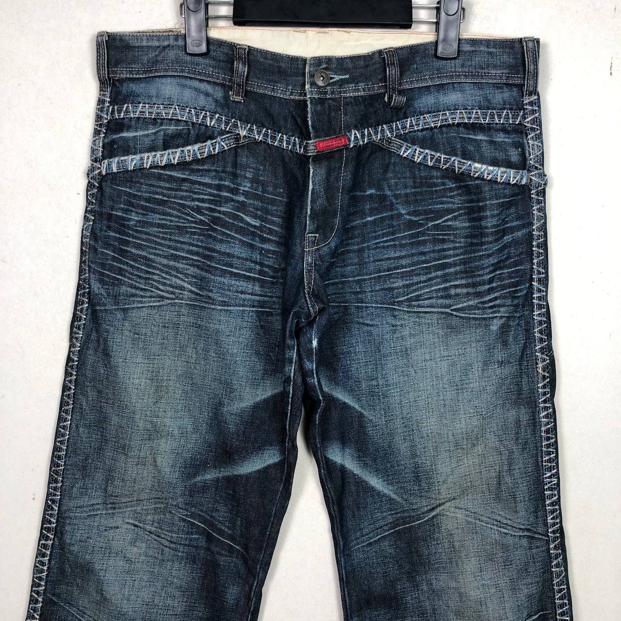 If Six Was Nine × Marithe + Francois Girbaud 2000s Marithe Francois Girbaud Distresses Ripped Jeans Size US 36 / EU 52 - 3 Thumbnail