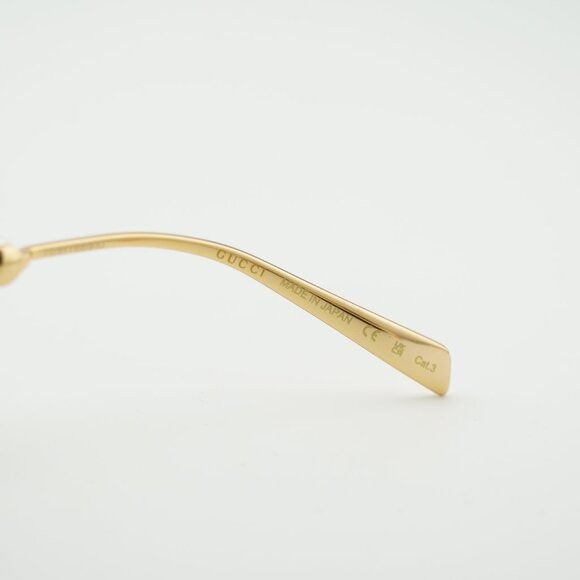 Gucci Gucci GG1922S 001 Sunglasses Gold with White Pearl Oval Size ONE SIZE - 8 Thumbnail