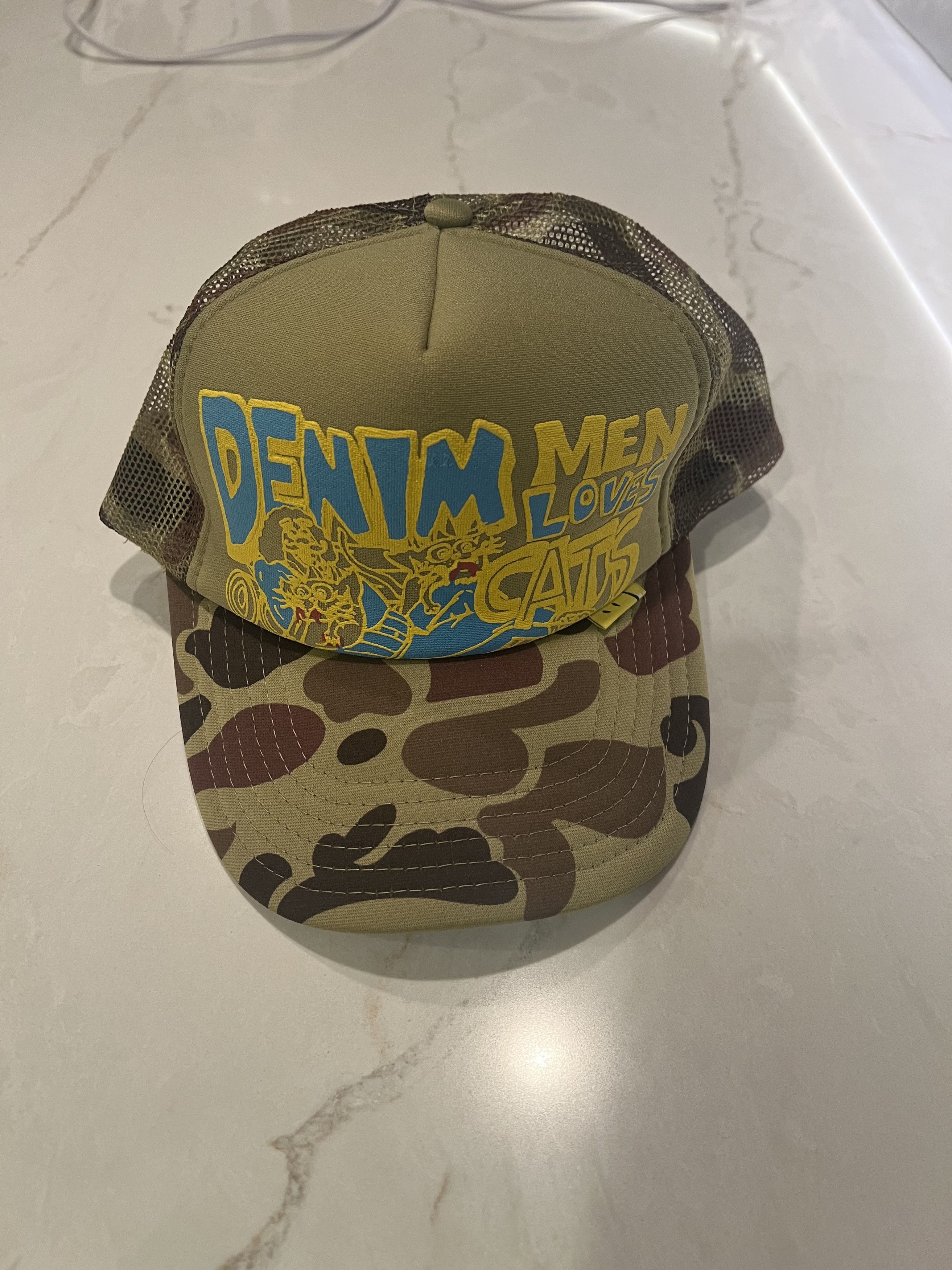Kapital Kapital Denim Move Love Cats Rare Hat Size ONE SIZE - 1 Thumbnail